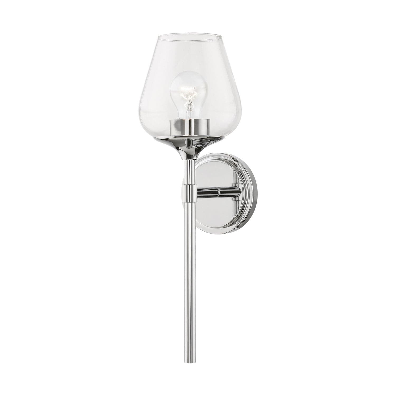 Livex Lighting - 17471-05 - One Light Vanity Sconce - Willow - Polished Chrome