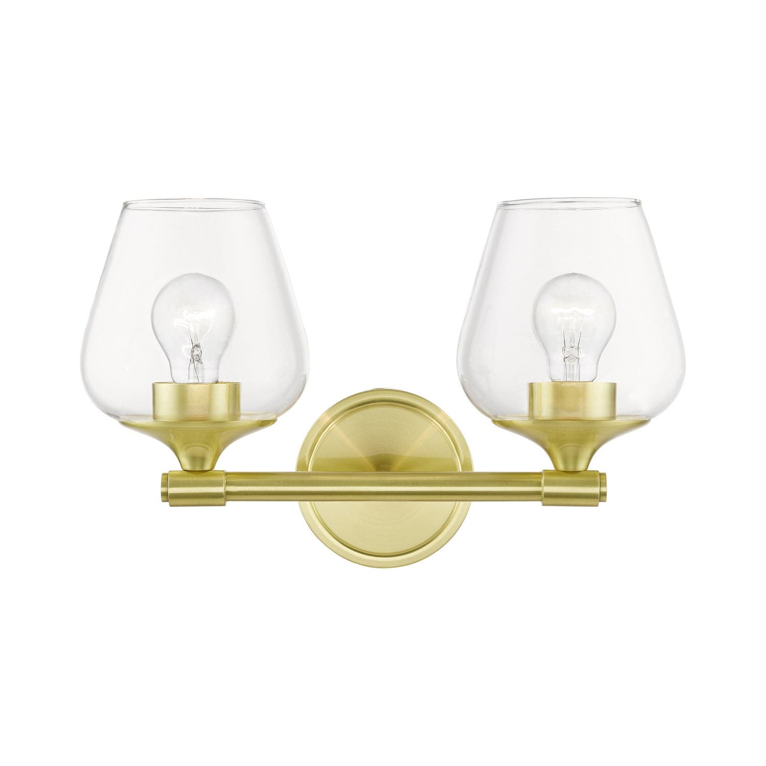 Livex Lighting - 17472-12 - Two Light Vanity Sconce - Willow - Satin Brass