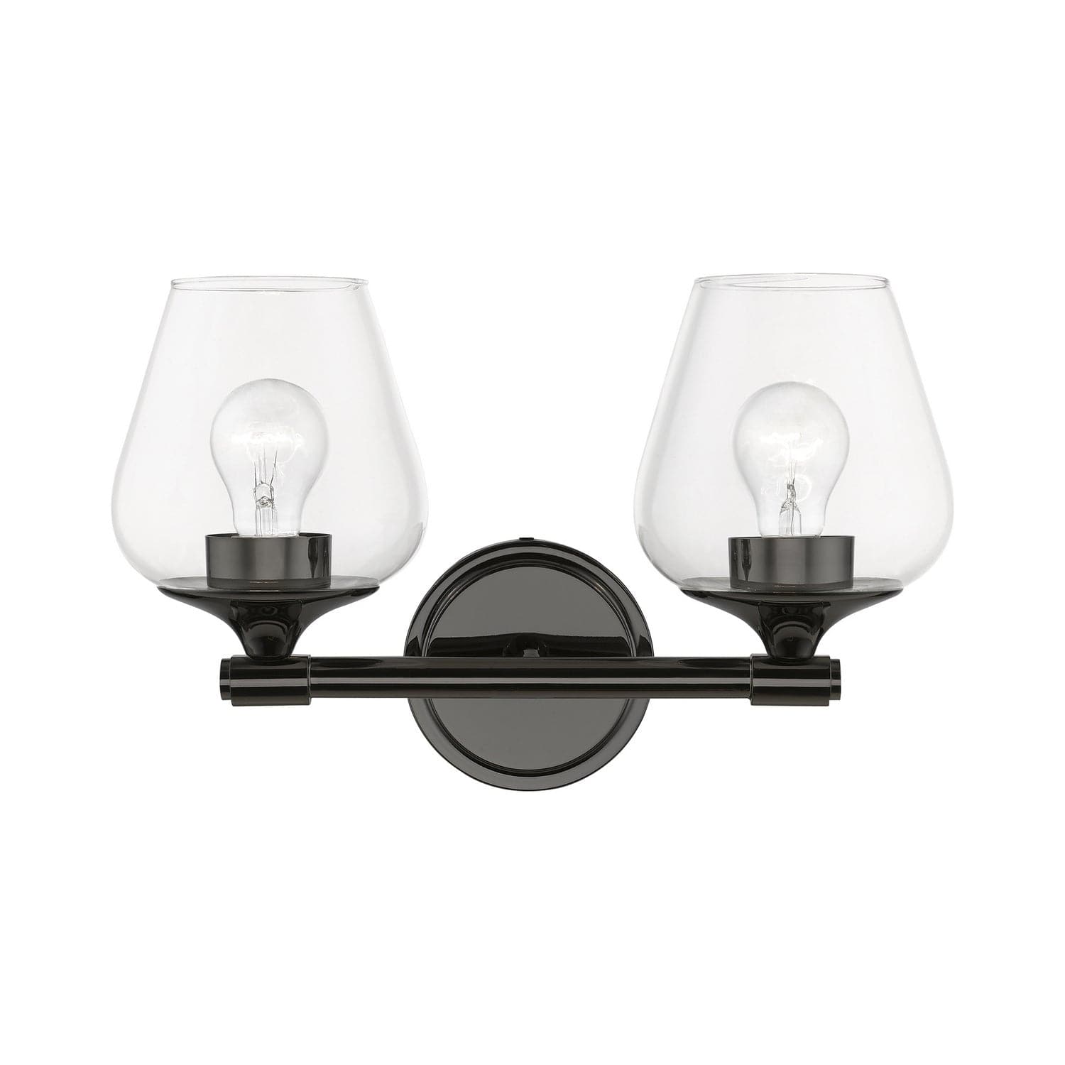 Livex Lighting - 17472-46 - Two Light Vanity Sconce - Willow - Black Chrome