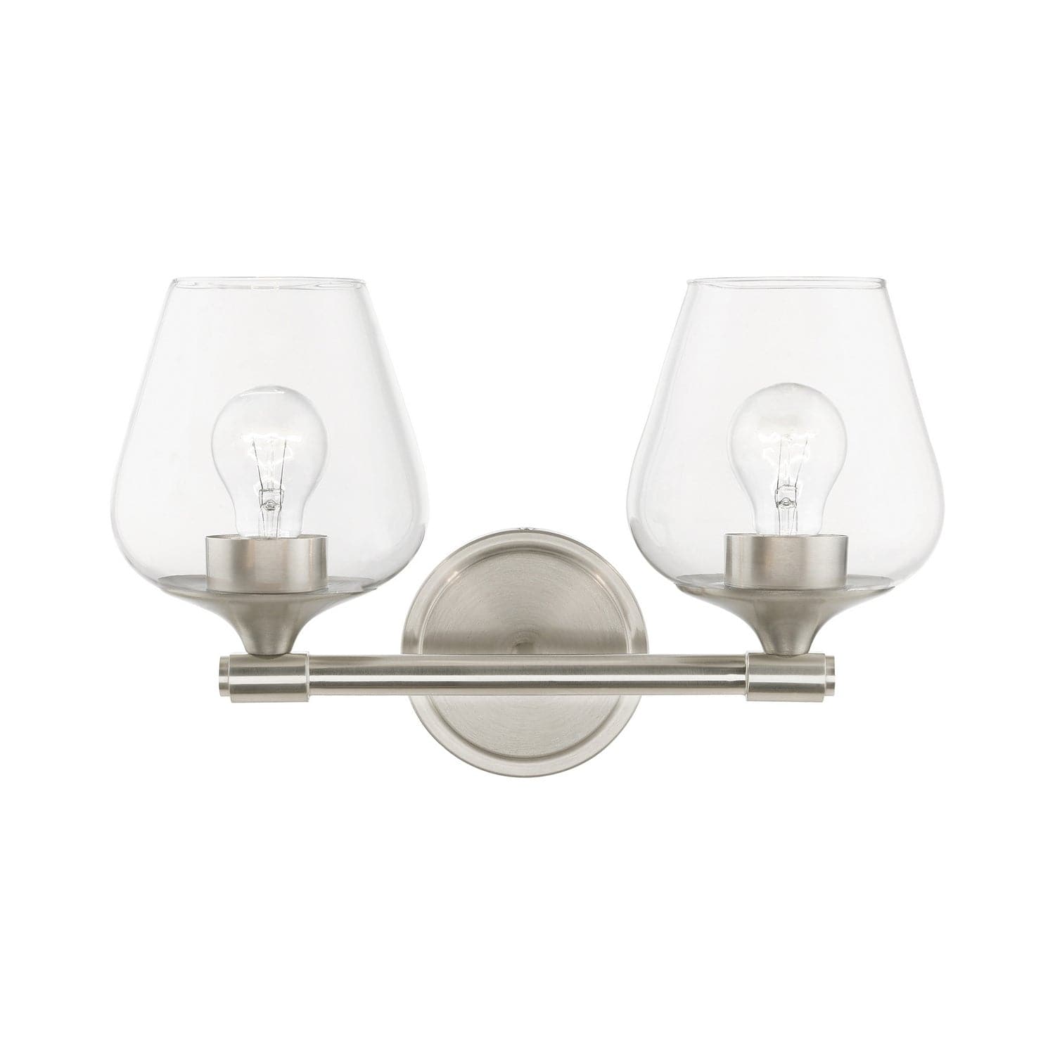 Livex Lighting - 17472-91 - Two Light Vanity Sconce - Willow - Brushed Nickel