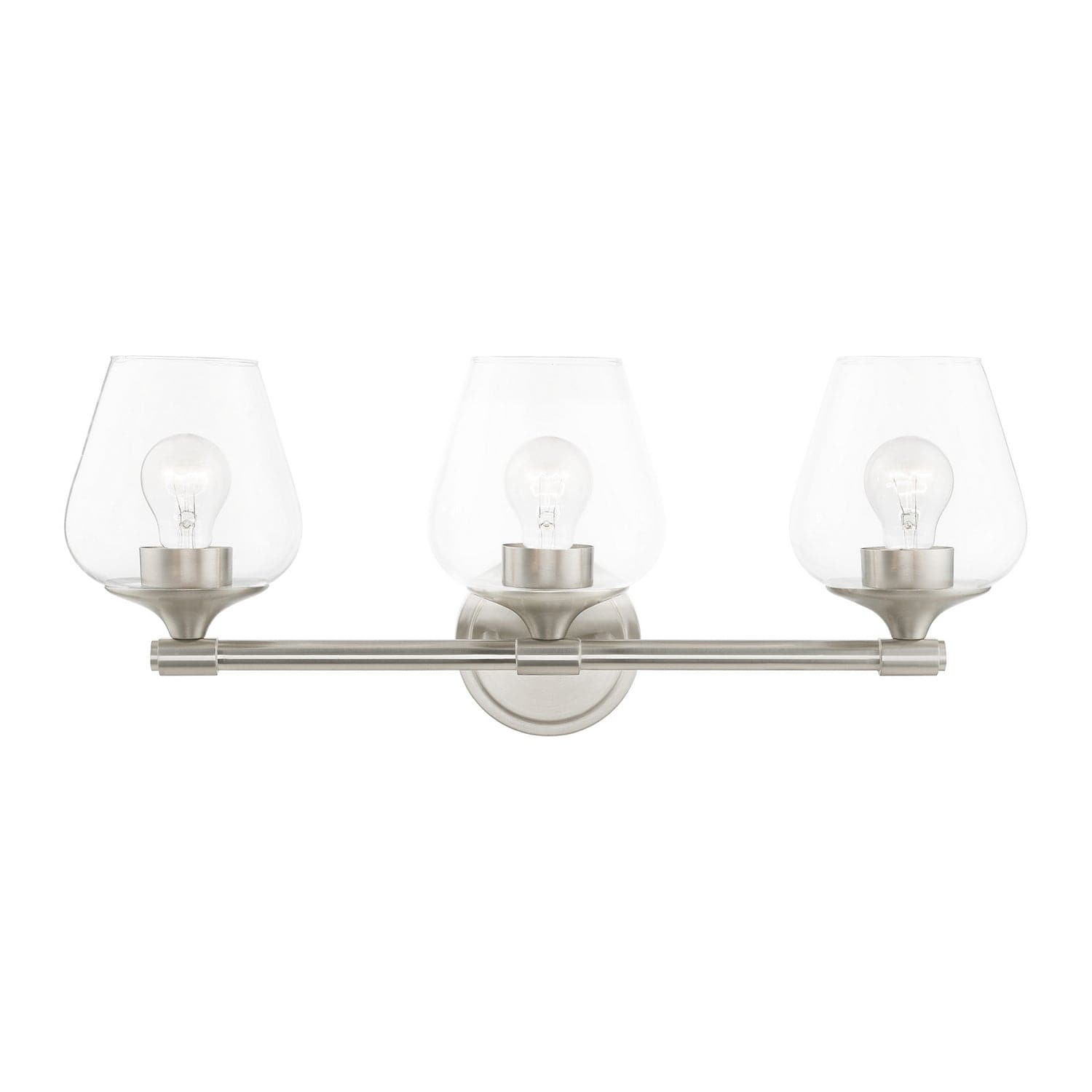 Livex Lighting - 17473-91 - Three Light Vanity Sconce - Willow - Brushed Nickel