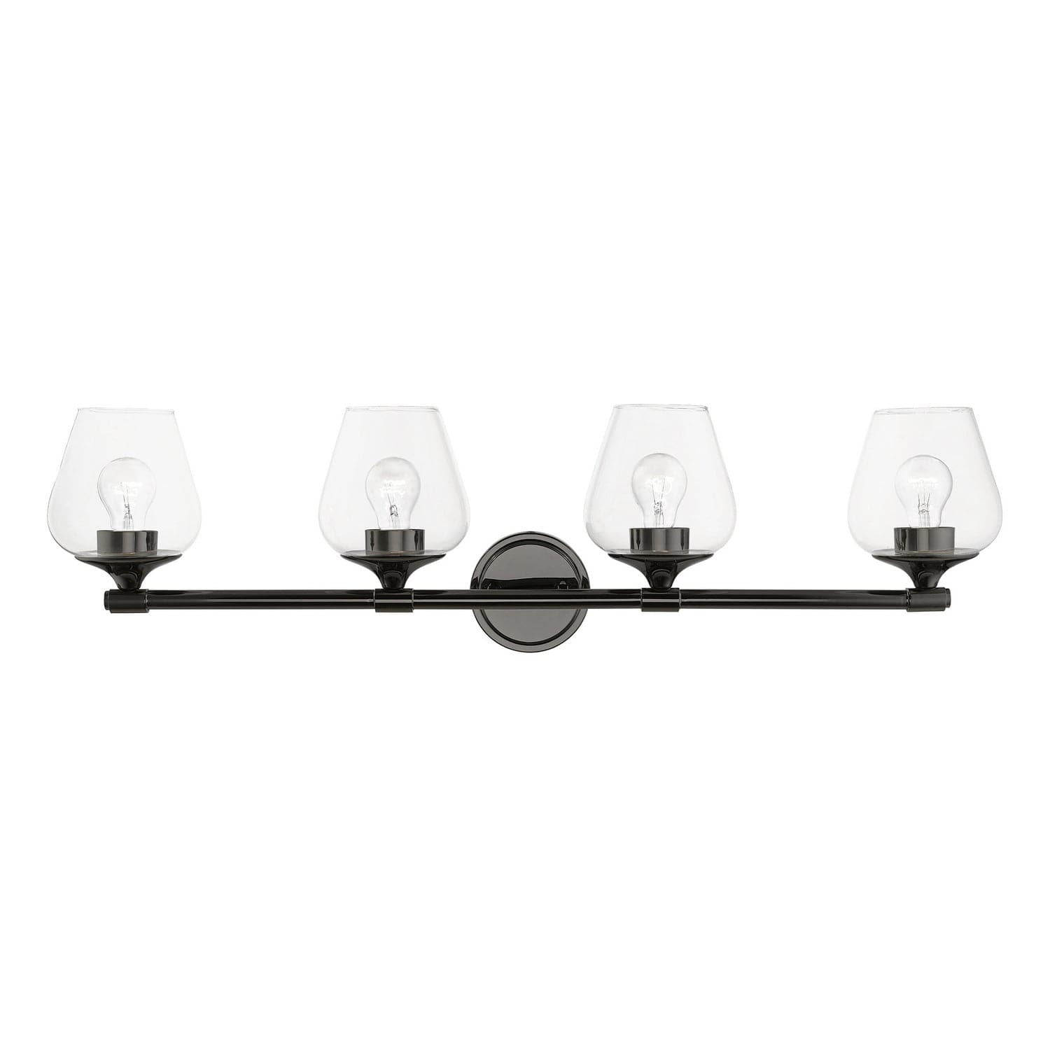 Livex Lighting - 17474-46 - Four Light Vanity Sconce - Willow - Black Chrome