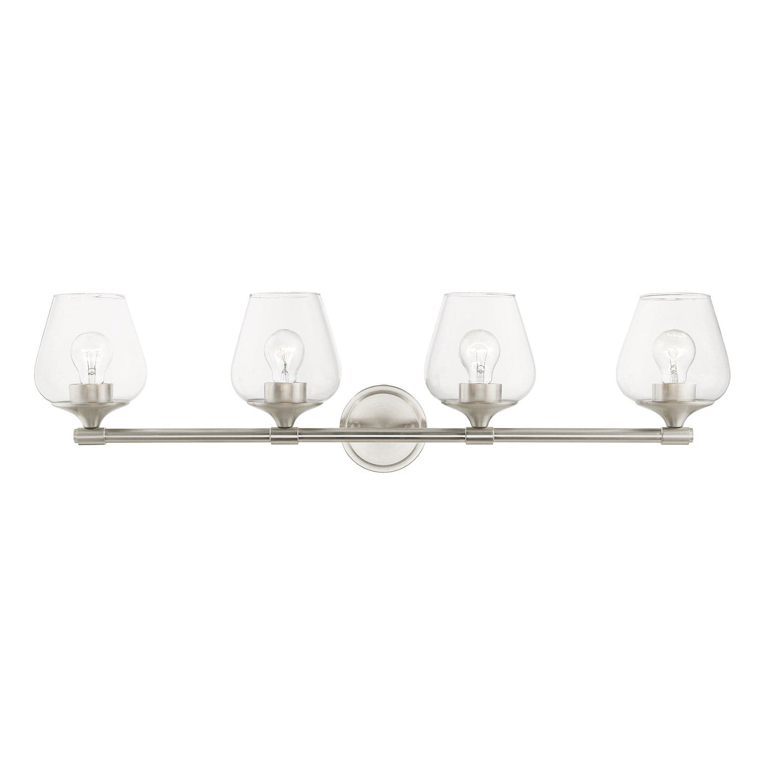 Livex Lighting - 17474-91 - Four Light Vanity Sconce - Willow - Brushed Nickel