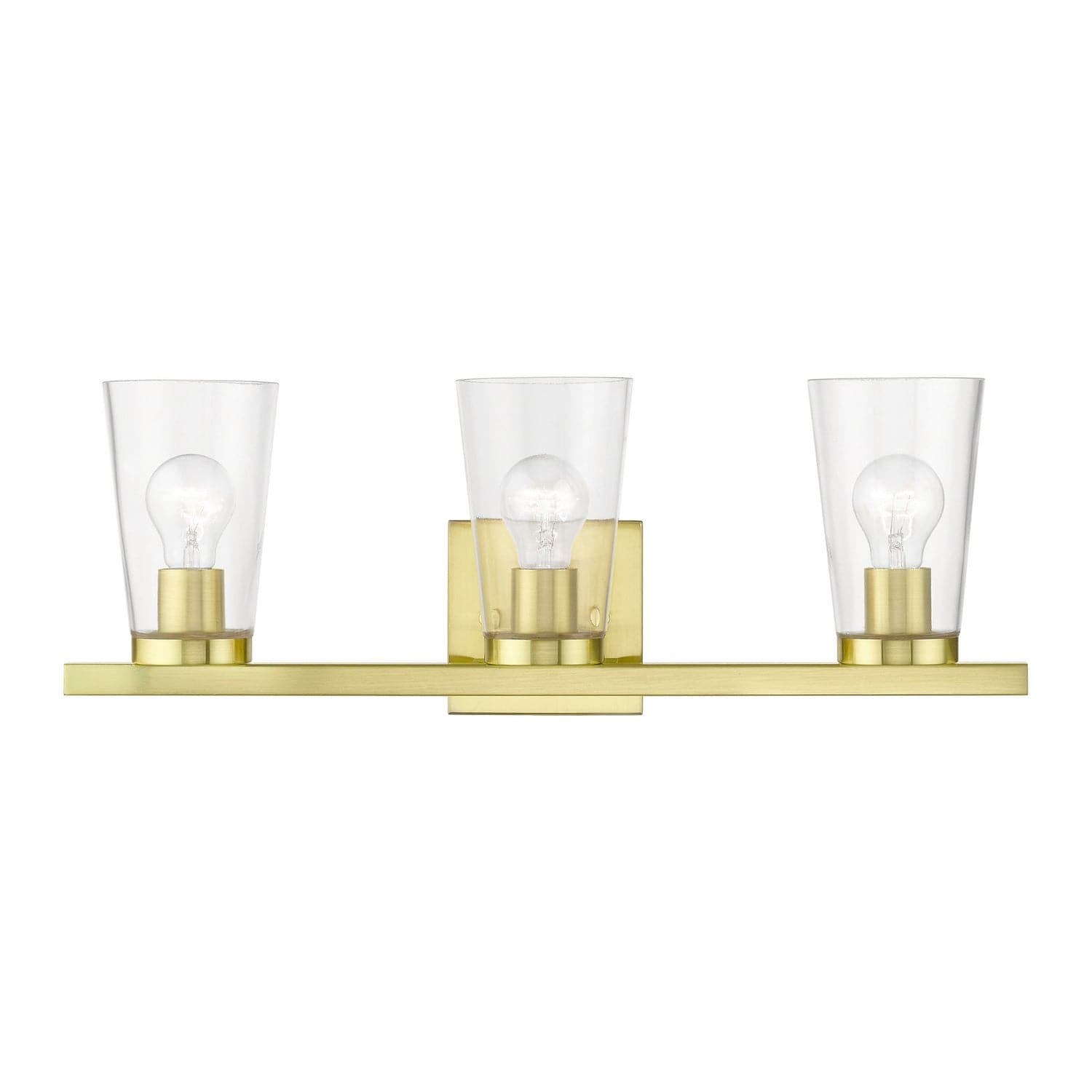 Livex Lighting - 17623-12 - Three Light Vanity Sconce - Cityview - Satin Brass