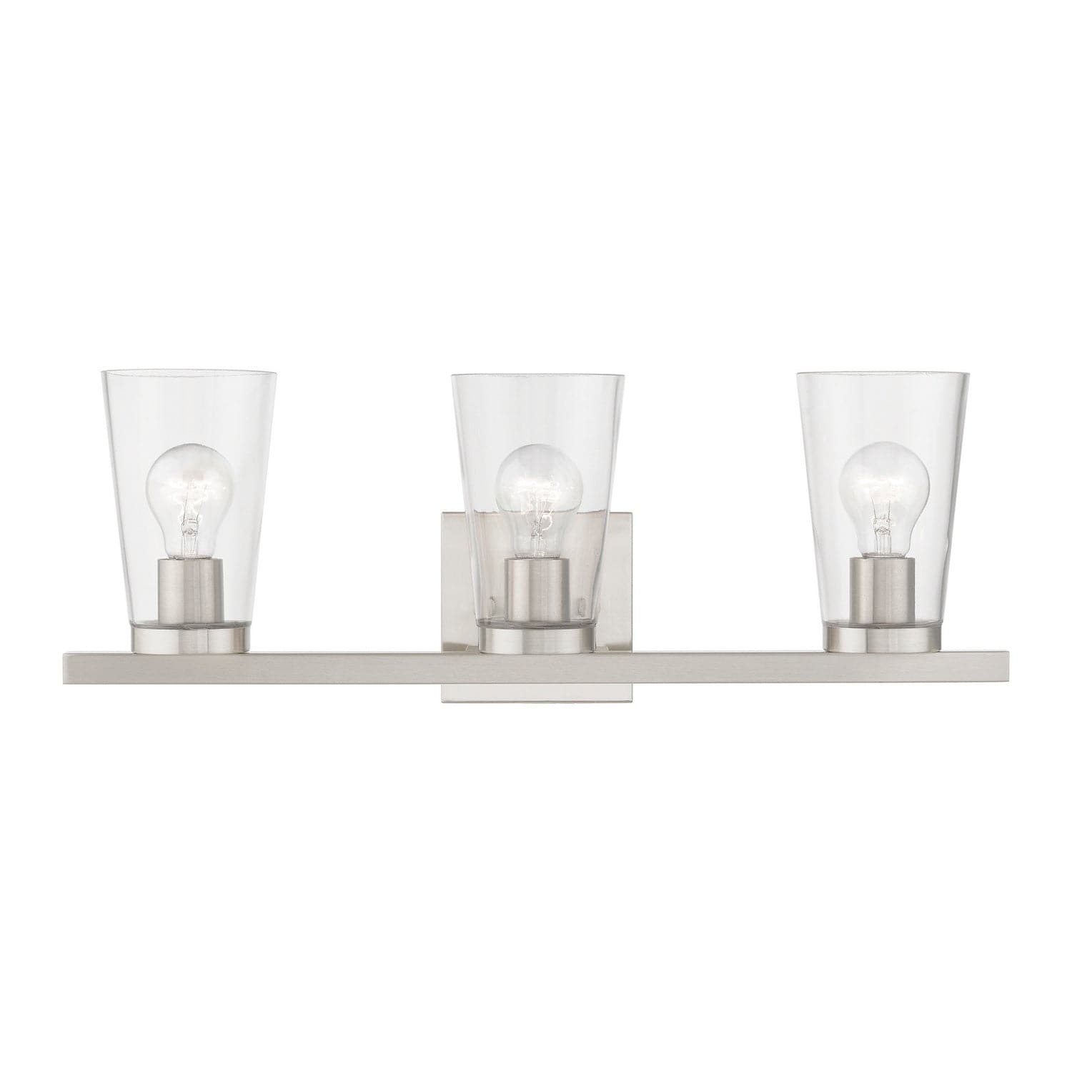 Livex Lighting - 17623-91 - Three Light Vanity Sconce - Cityview - Brushed Nickel