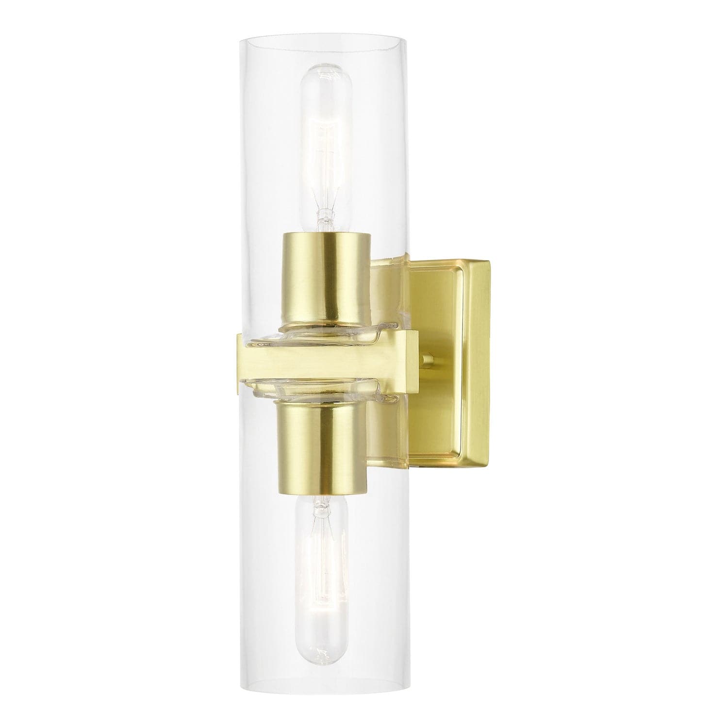 Livex Lighting - 18032-12 - Two Light Vanity Sconce - Clarion - Satin Brass