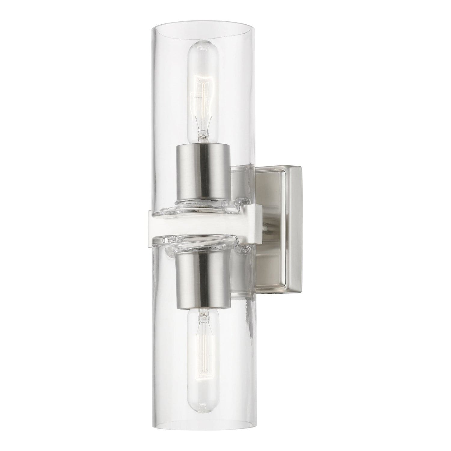 Livex Lighting - 18032-91 - Two Light Vanity Sconce - Clarion - Brushed Nickel