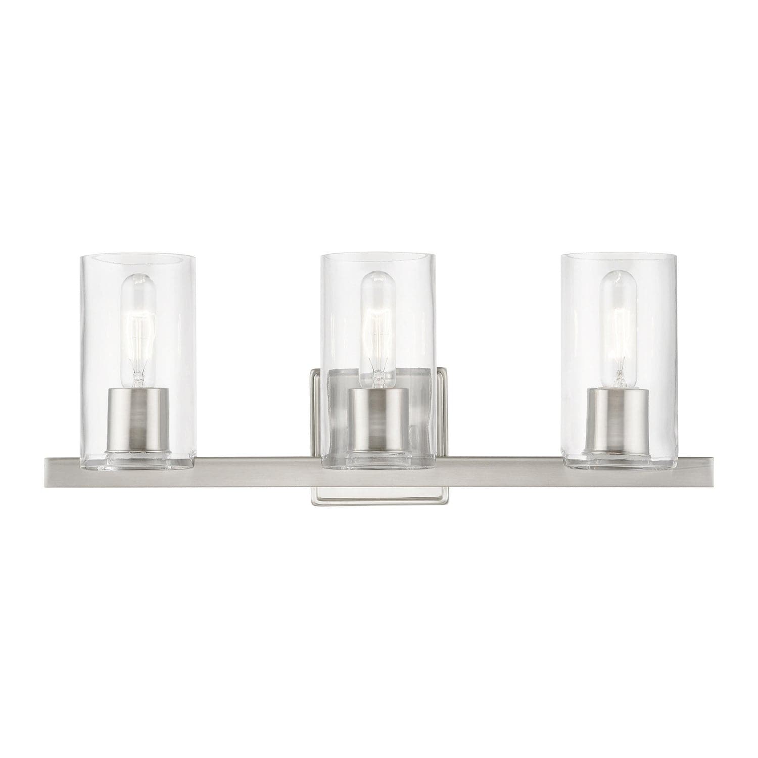 Livex Lighting - 18033-91 - Three Light Vanity Sconce - Clarion - Brushed Nickel