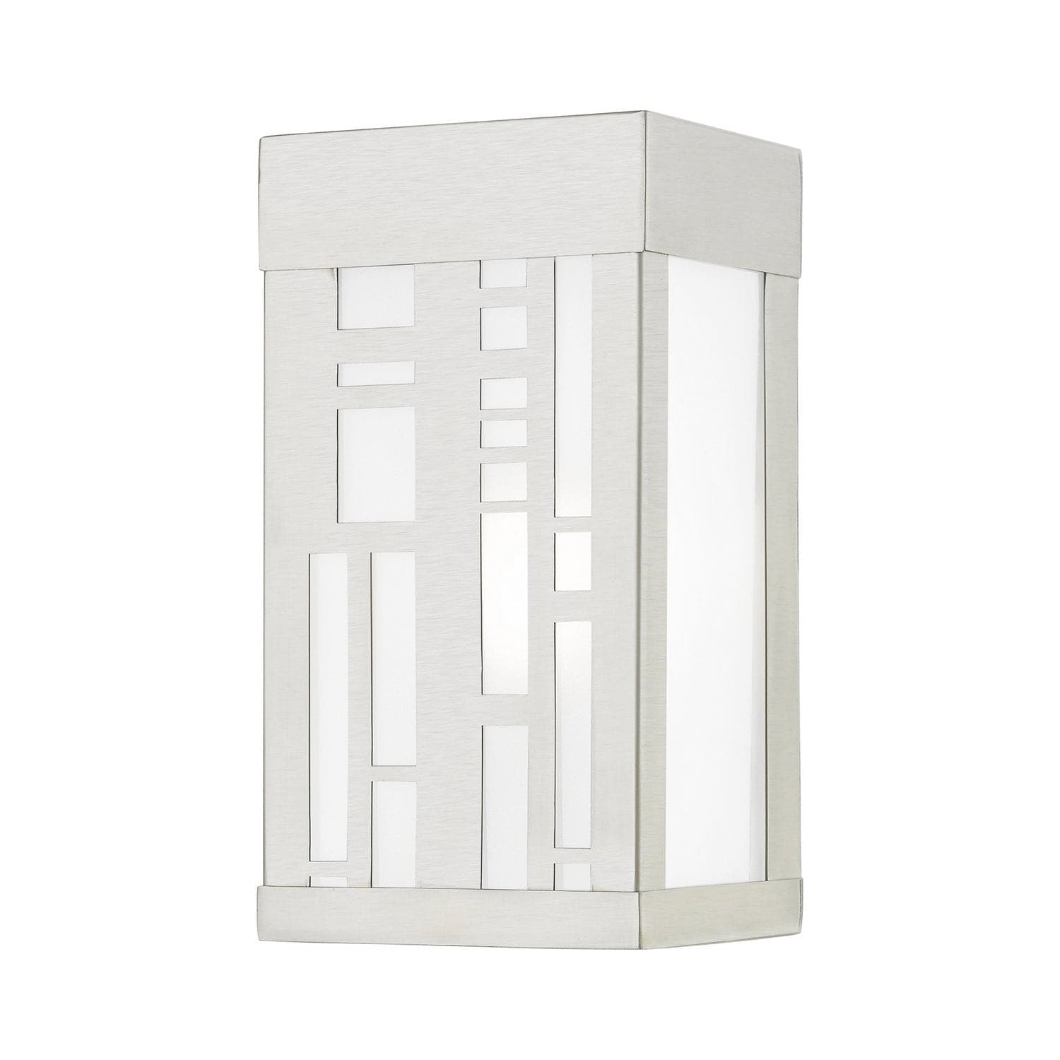 Livex Lighting - 22971-91 - One Light Outdoor Wall Lantern - Malmo - Brushed Nickel