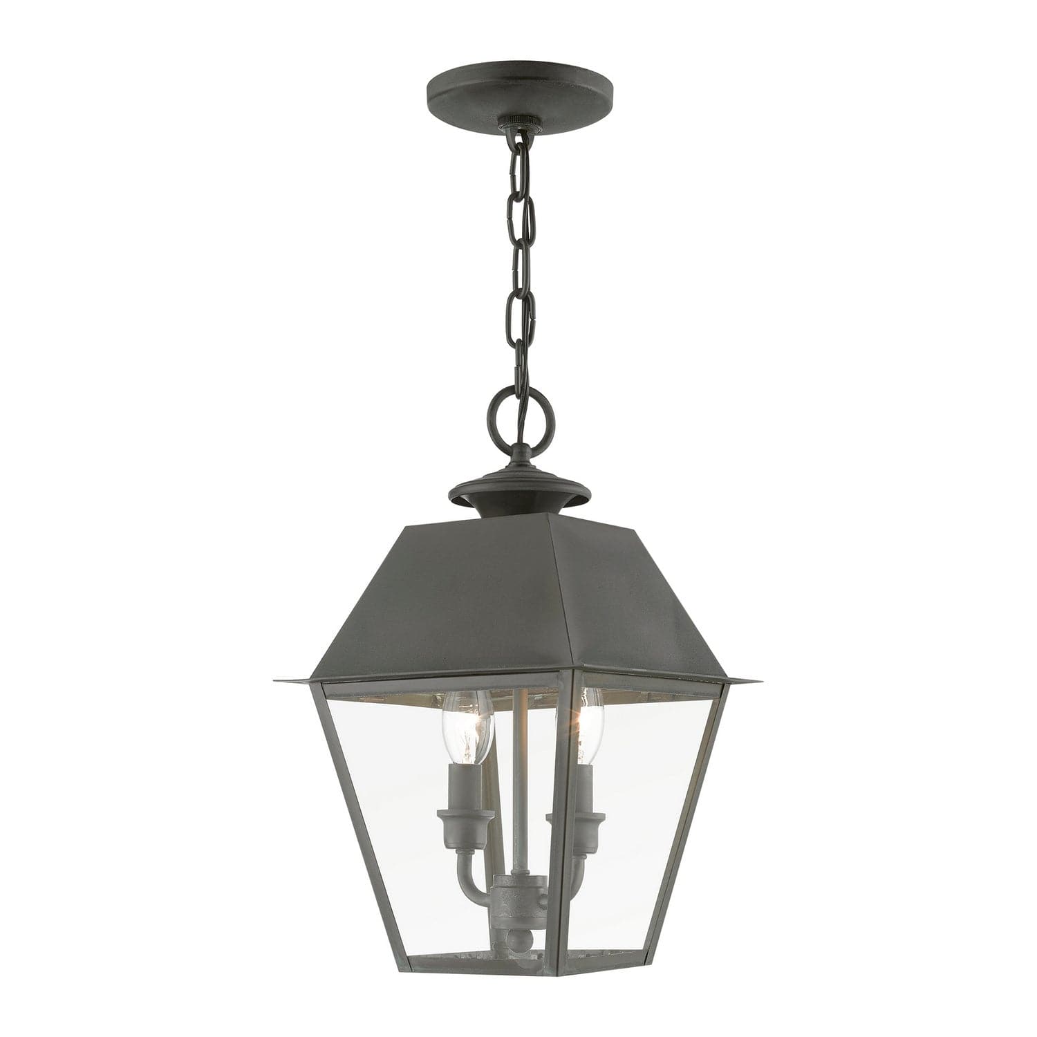 Livex Lighting - 27217-61 - Two Light Outdoor Pendant - Wentworth - Charcoal