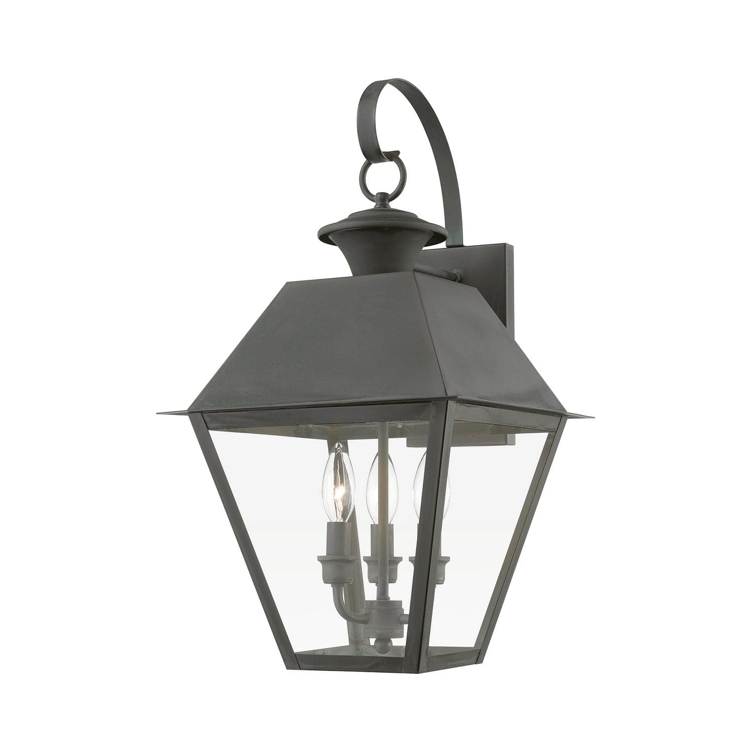 Livex Lighting - 27218-61 - Three Light Outdoor Wall Lantern - Wentworth - Charcoal