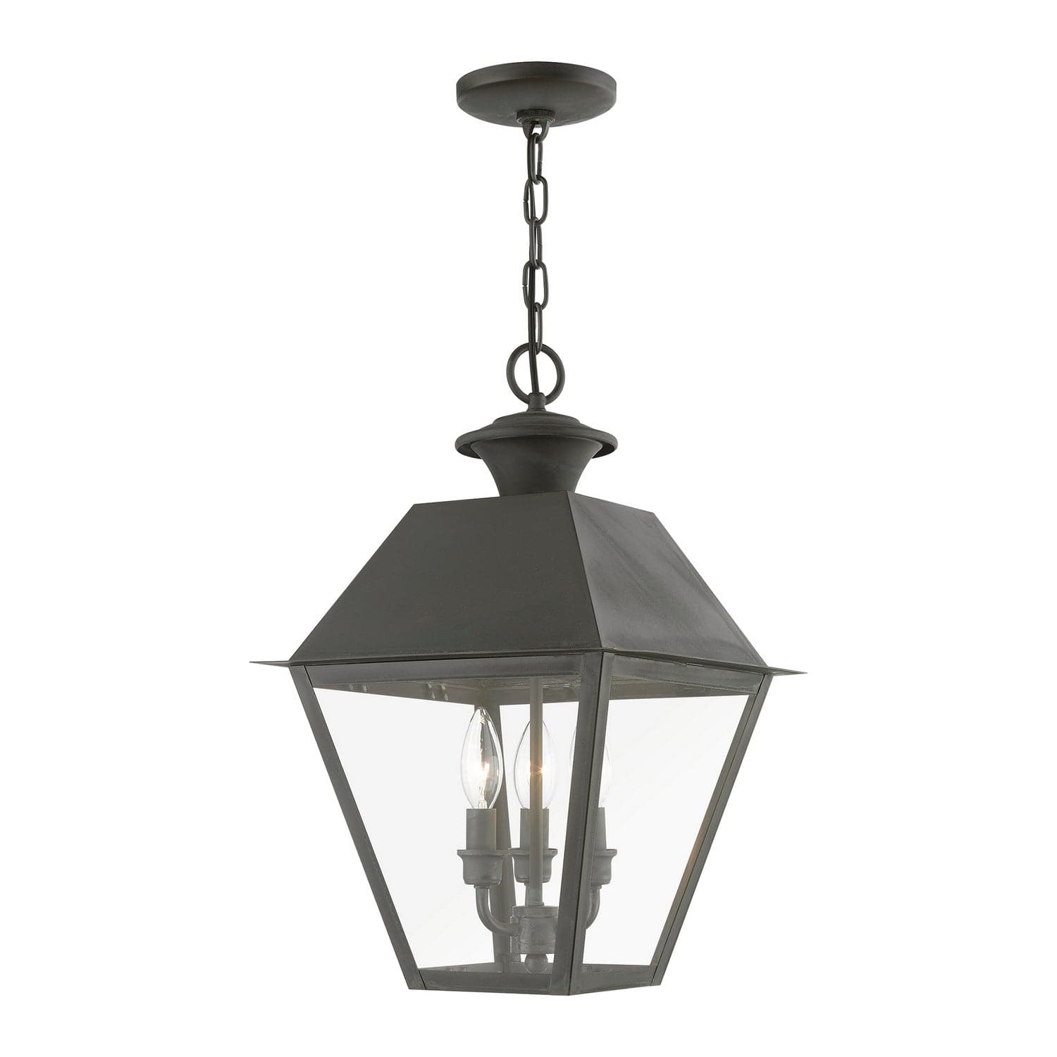 Livex Lighting - 27220-61 - Three Light Outdoor Pendant - Wentworth - Charcoal