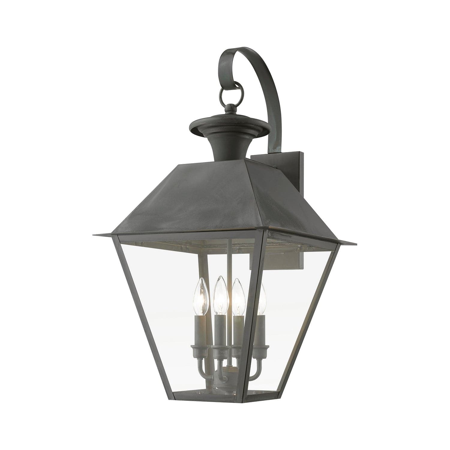 Livex Lighting - 27222-61 - Four Light Outdoor Wall Lantern - Wentworth - Charcoal