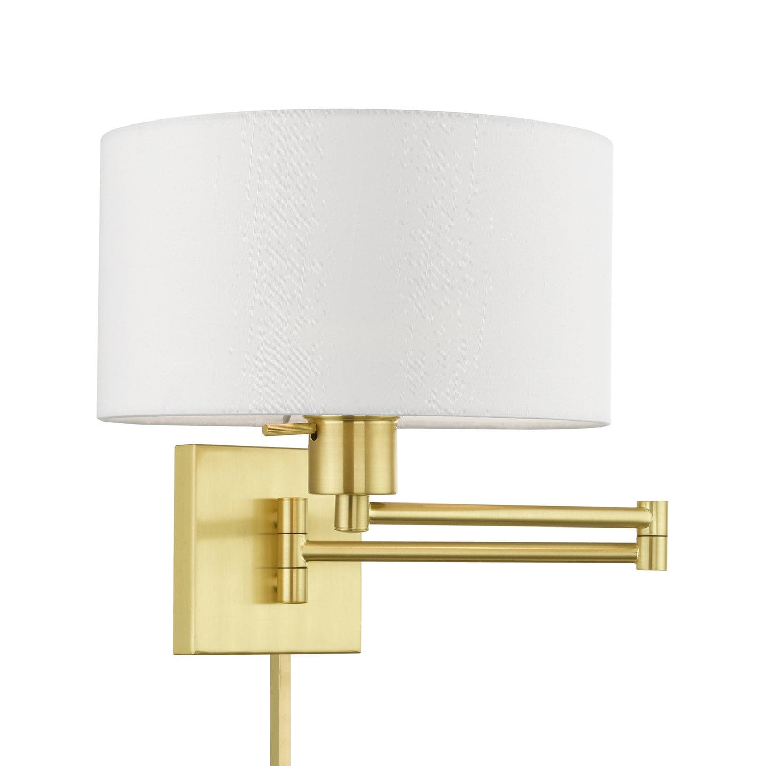 Livex Lighting - 40036-12 - One Light Swing Arm Wall Lamp - Swing Arm Wall Lamps - Satin Brass