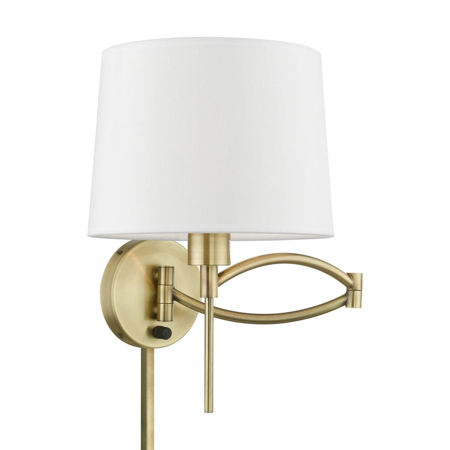 Livex Lighting - 40044-01 - One Light Swing Arm Wall Lamp - Swing Arm Wall Lamps - Antique Brass