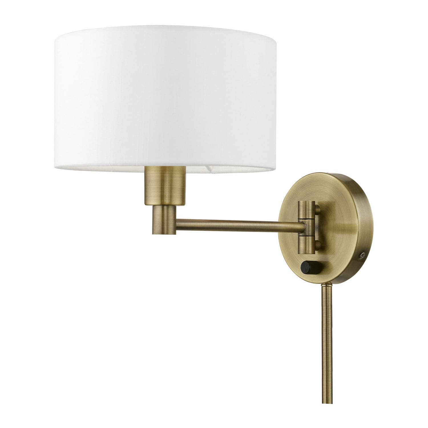 Livex Lighting - 40080-01 - One Light Swing Arm Wall Lamp - Swing Arm Wall Lamps - Antique Brass