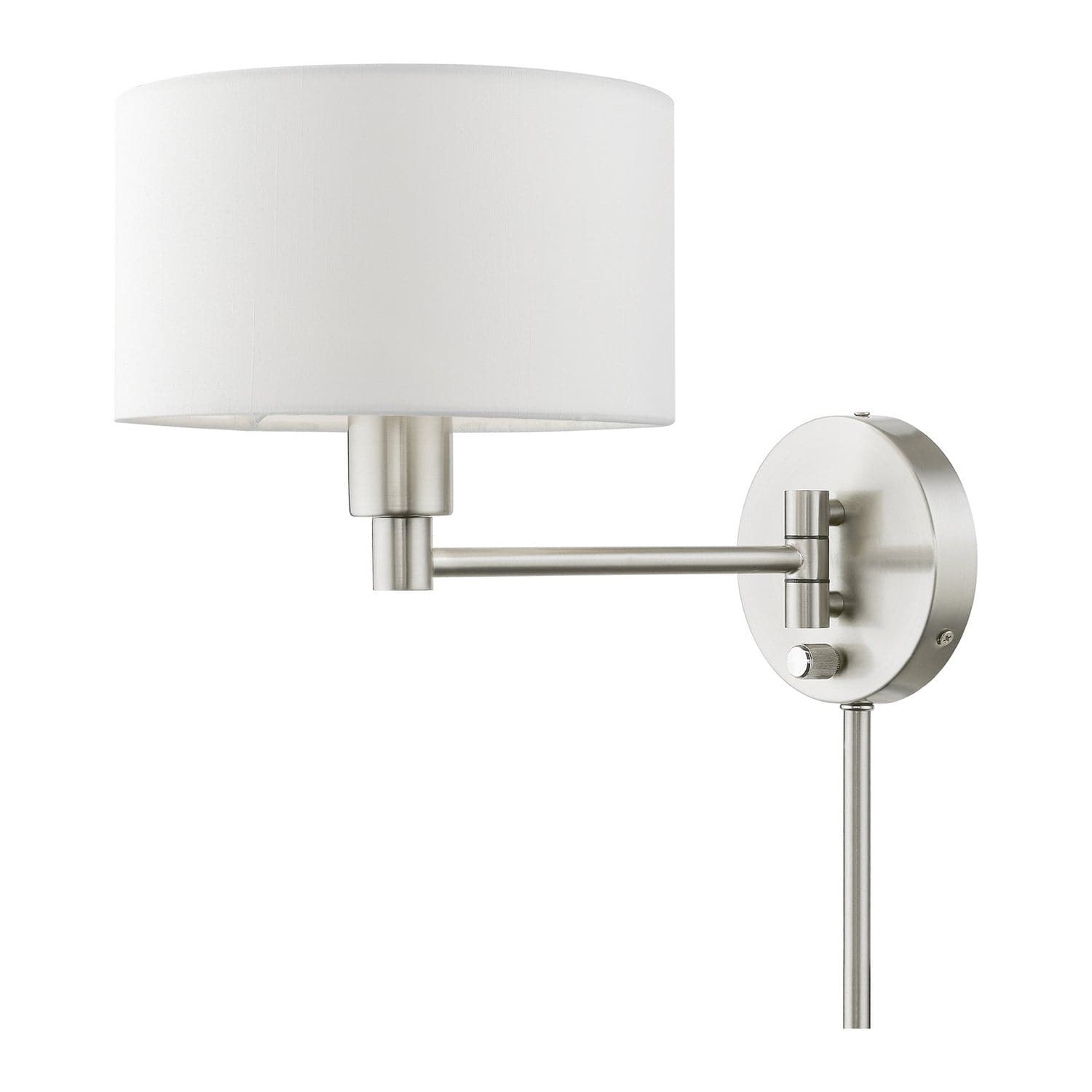 Livex Lighting - 40080-91 - One Light Swing Arm Wall Lamp - Swing Arm Wall Lamps - Brushed Nickel