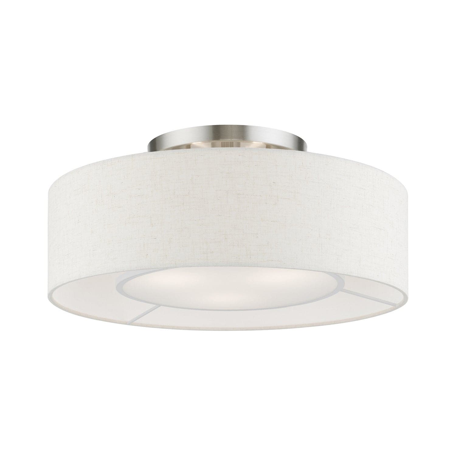 Livex Lighting - 40143-92 - Three Light Semi-Flush Mount - Ellsworth - English Bronze