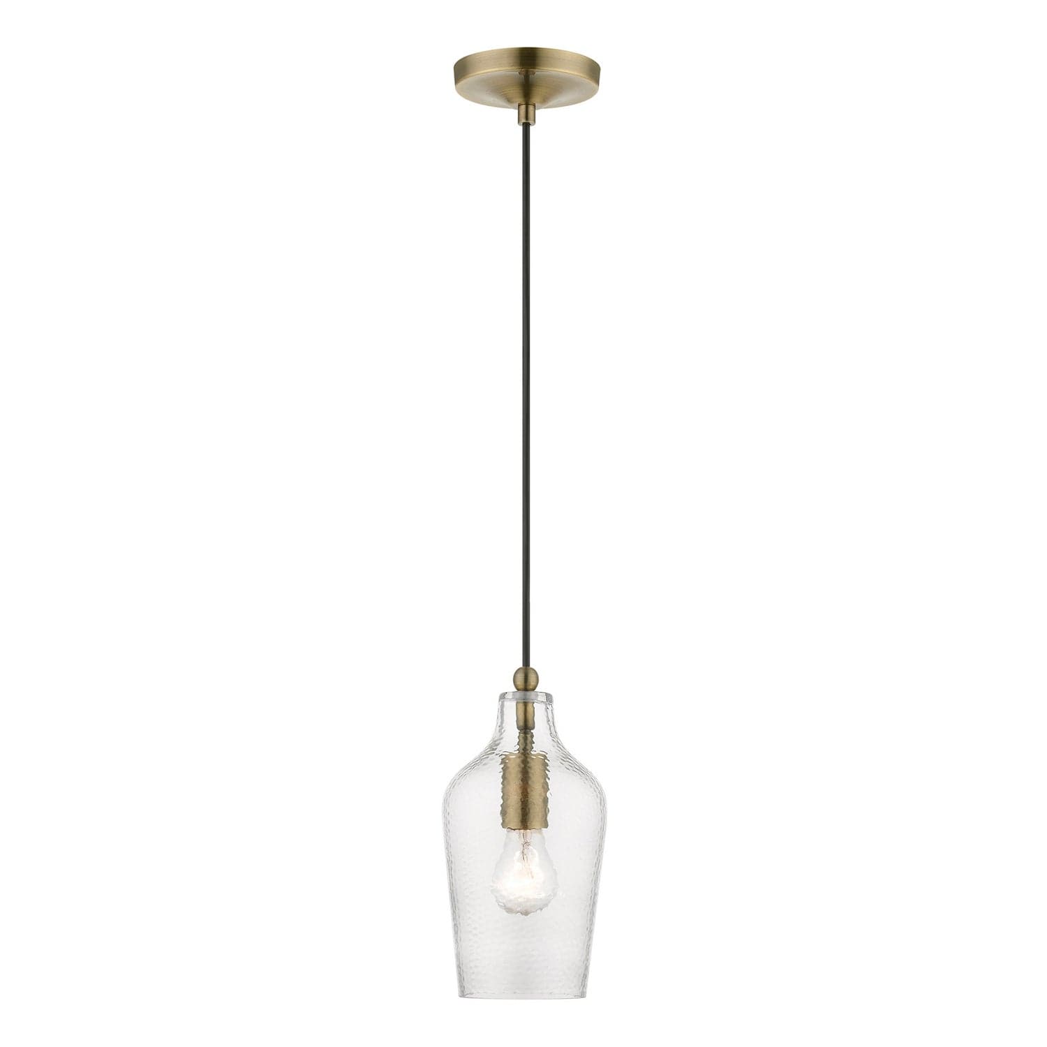 Livex Lighting - 41240-01 - One Light Mini Pendant - Avery - Antique Brass