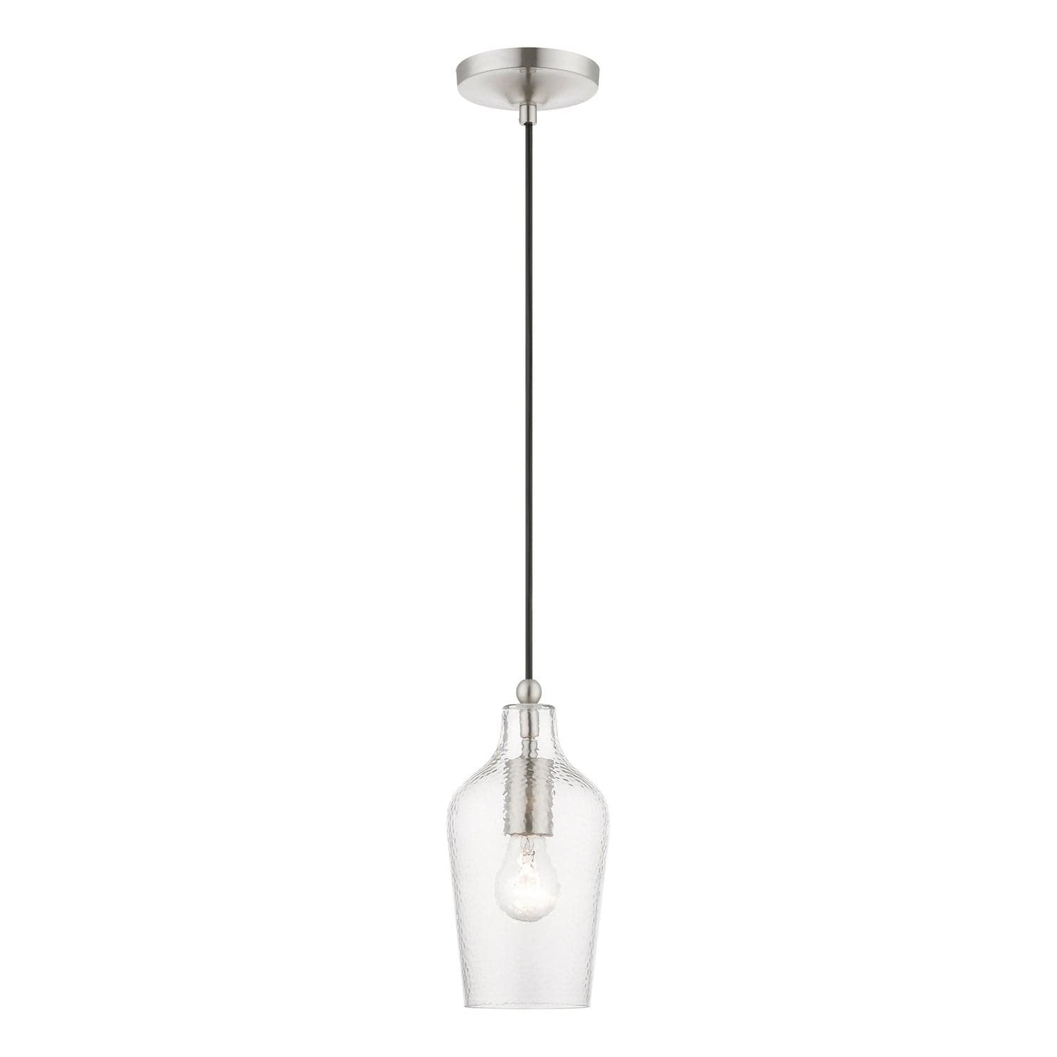 Livex Lighting - 41240-91 - One Light Mini Pendant - Avery - Brushed Nickel