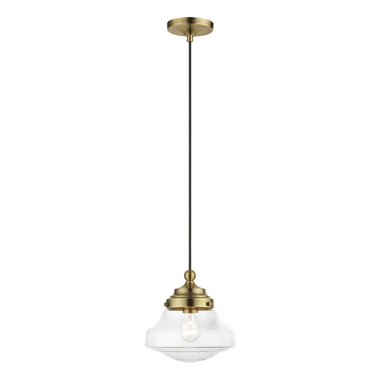 Livex Lighting - 41293-01 - One Light Mini Pendant - Avondale - Antique Brass