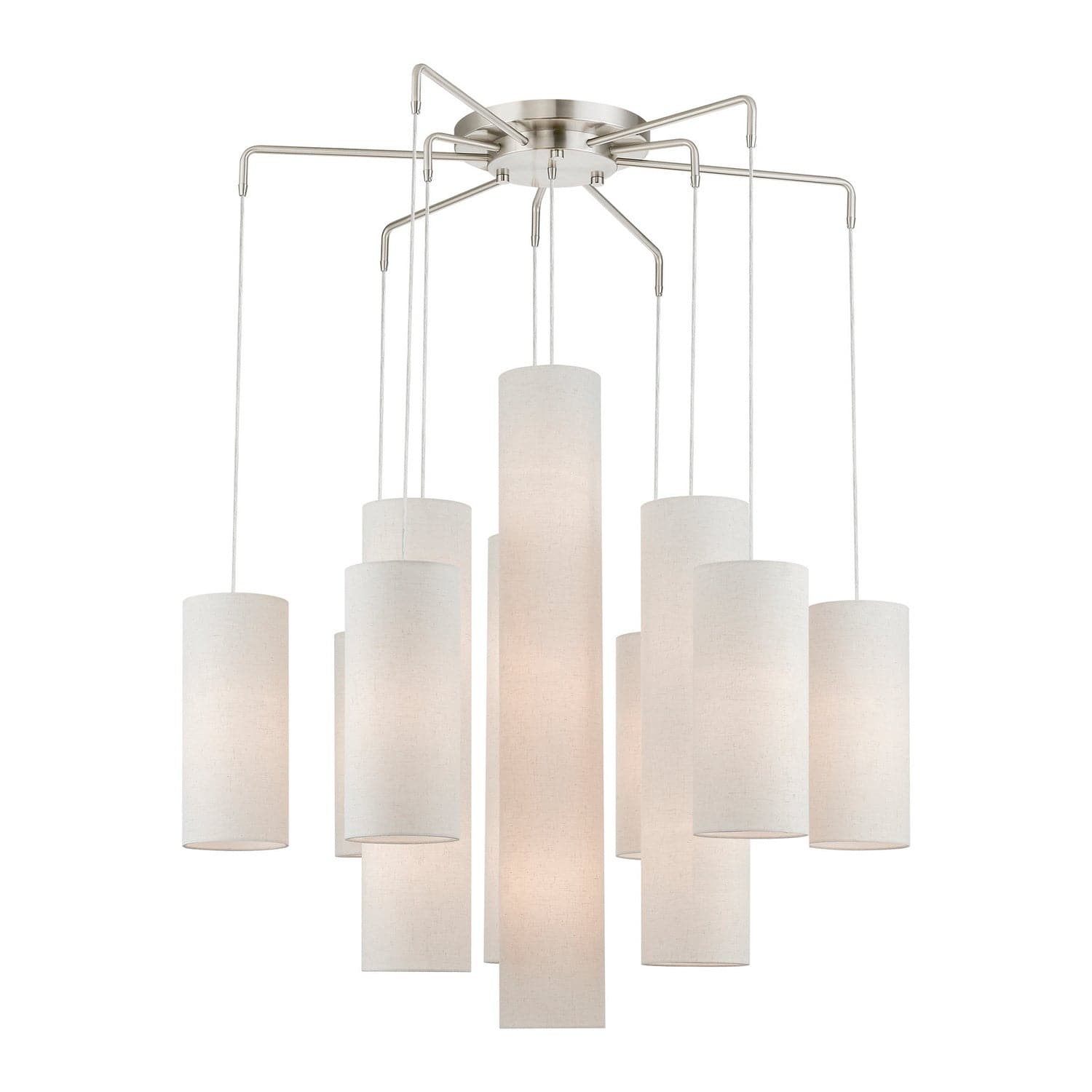 Livex Lighting - 42657-91 - 15 Light Foyer Chandelier - Strathmore - Brushed Nickel