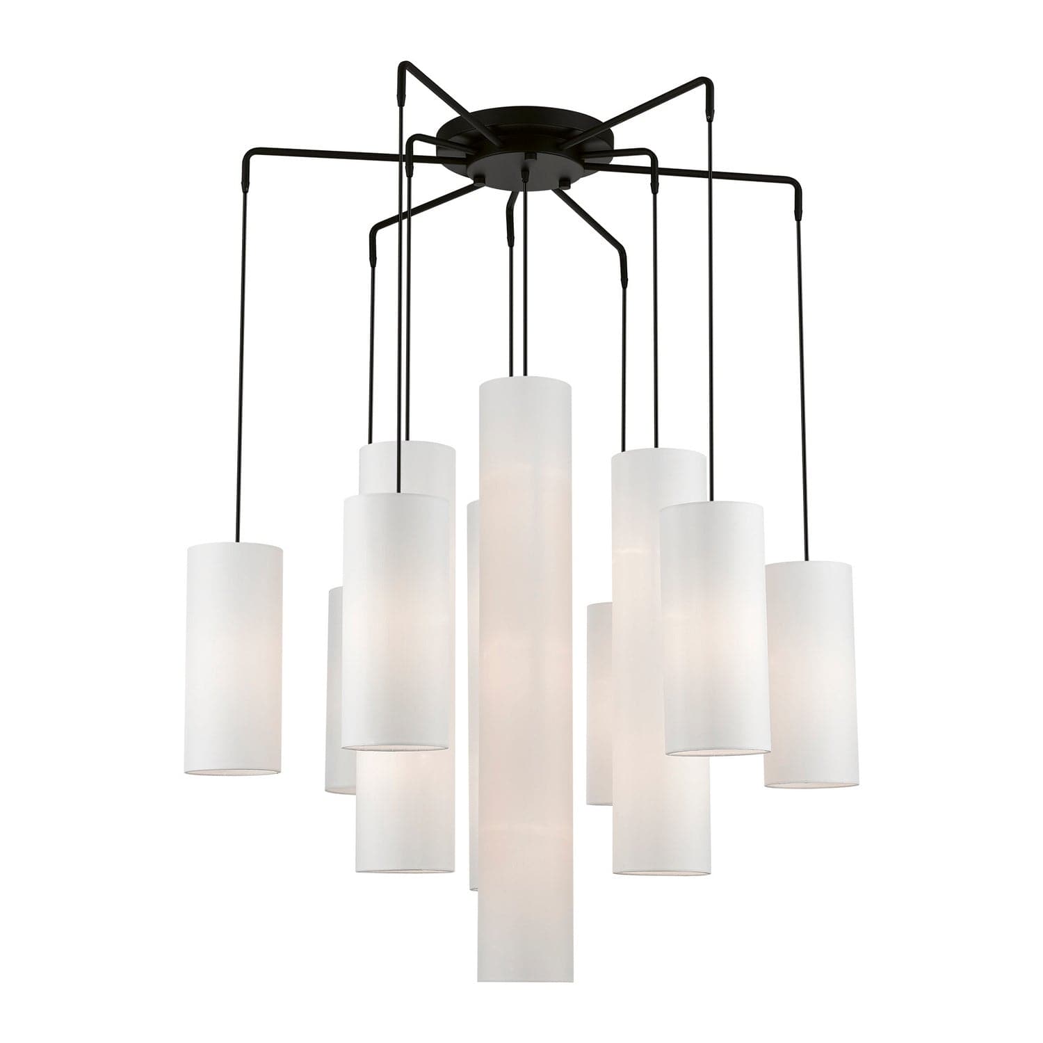 Livex Lighting - 42658-04 - 15 Light Foyer Chandelier - Strathmore - Black