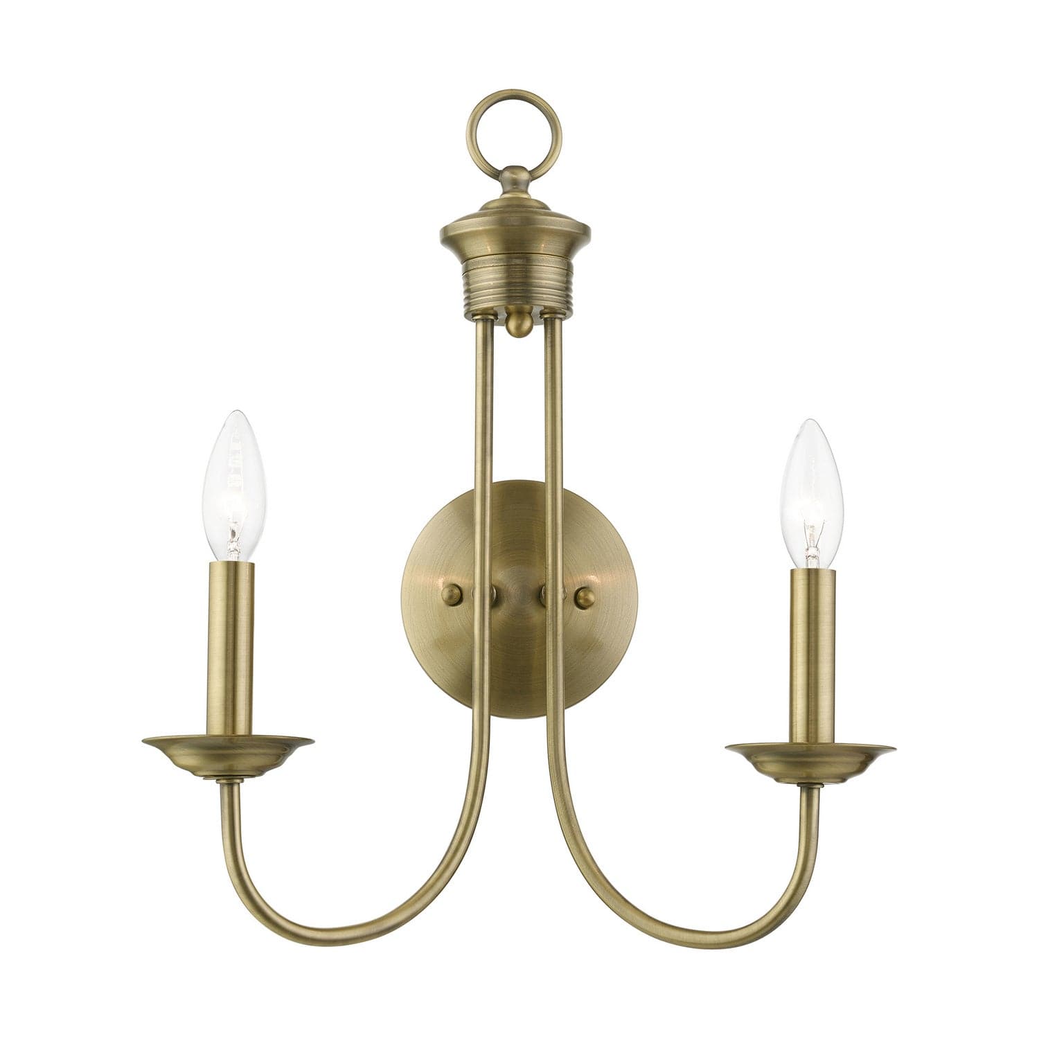 Livex Lighting - 42682-01 - Two Light Wall Sconce - Estate - Antique Brass