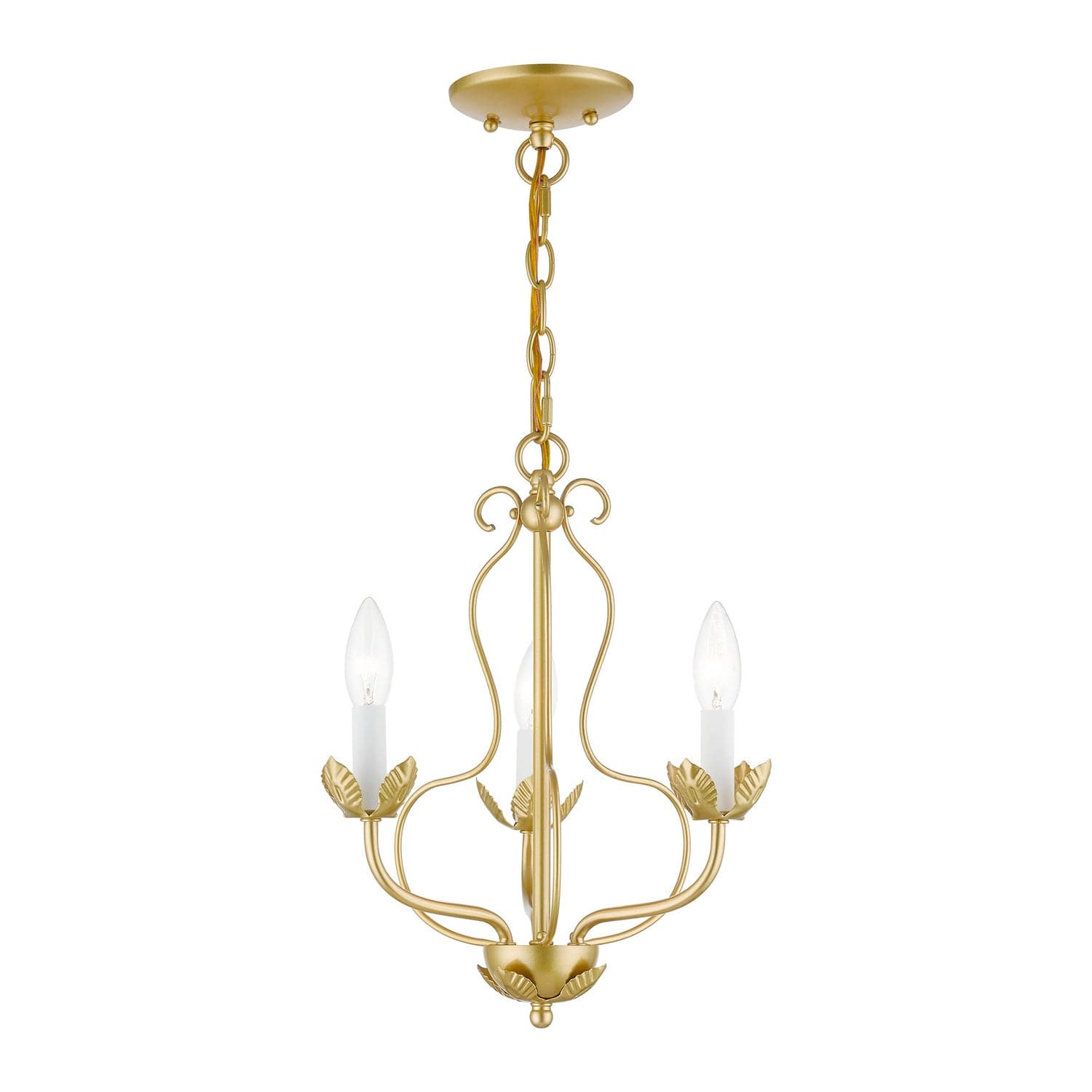 Livex Lighting - 42903-33 - Three Light Chandelier - Katarina - Soft Gold