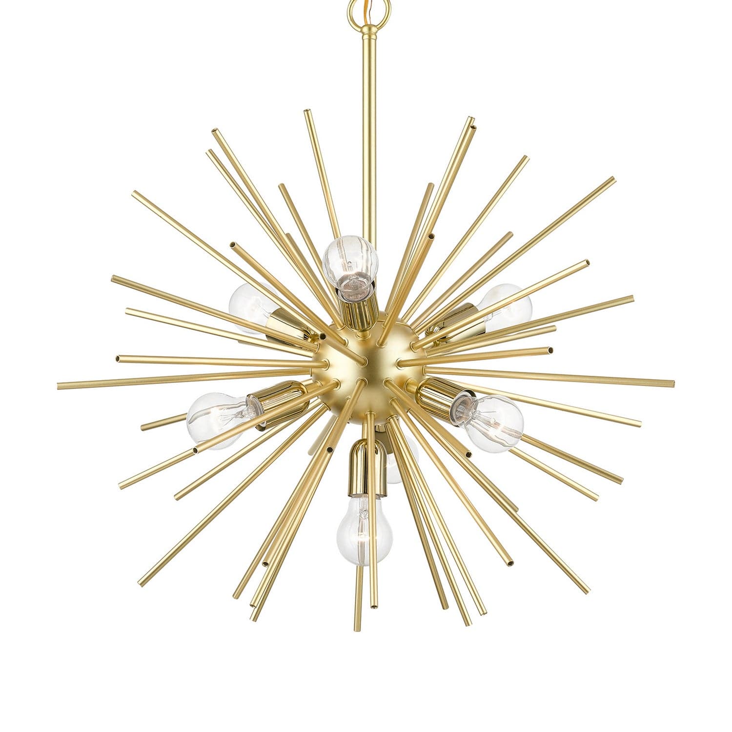 Livex Lighting - 46175-33 - Seven Light Pendant Chandelier - Tribeca - Soft Gold with Polished Brass