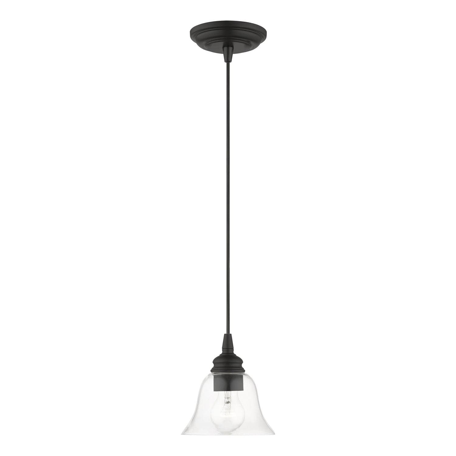 Livex Lighting - 46480-04 - One Light Pendant - Moreland - Black