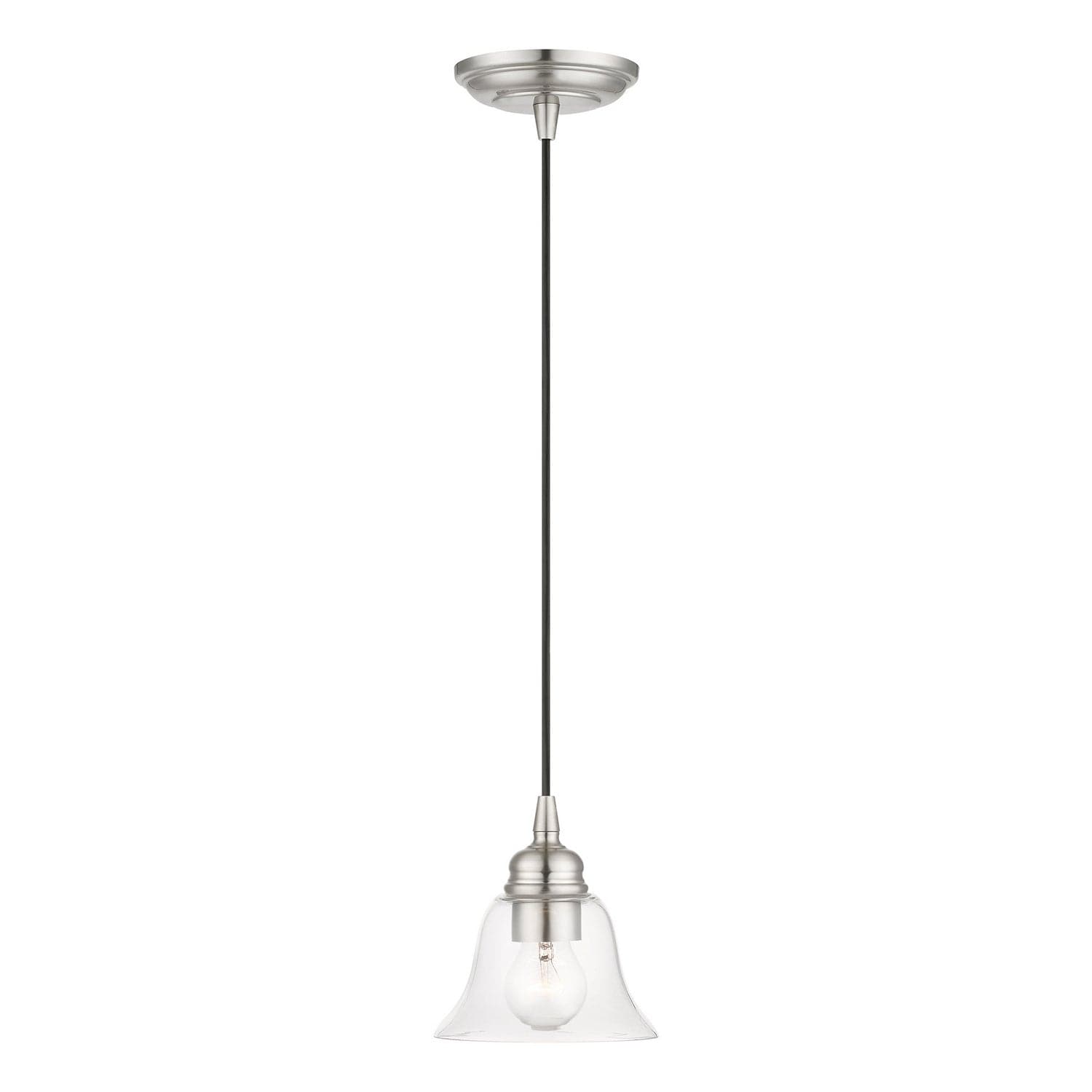 Livex Lighting - 46480-91 - One Light Pendant - Moreland - Brushed Nickel