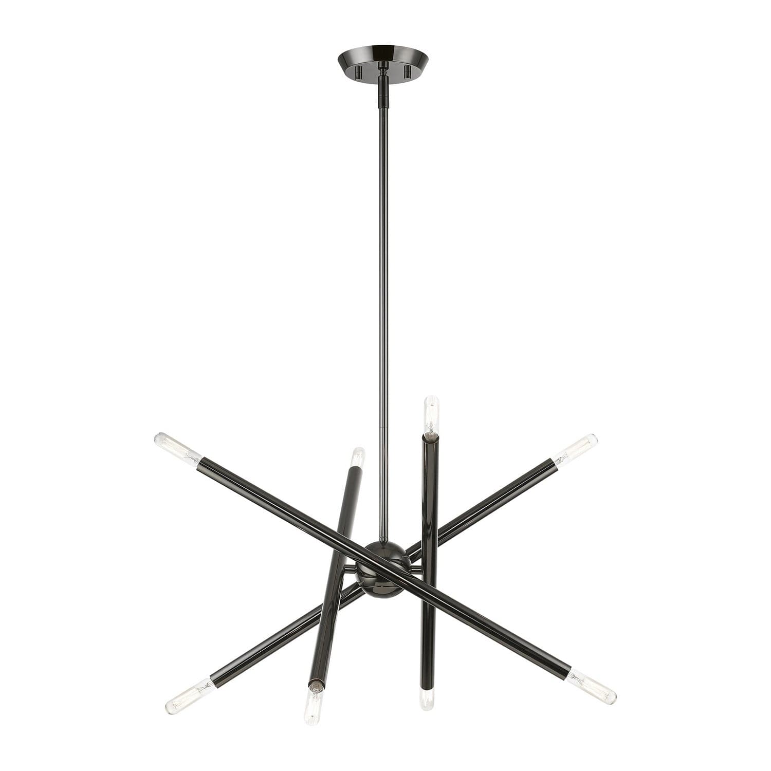 Livex Lighting - 46774-46 - Eight Light Chandelier - Soho - Black Chrome