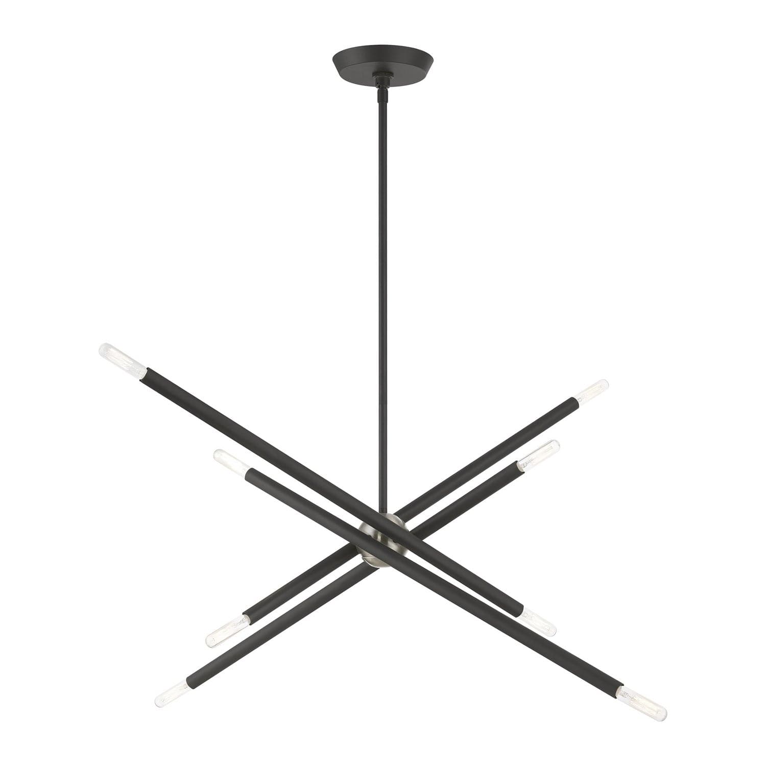 Livex Lighting - 46778-76 - Eight Light Linear Chandelier - Soho - Scandinavian Gray