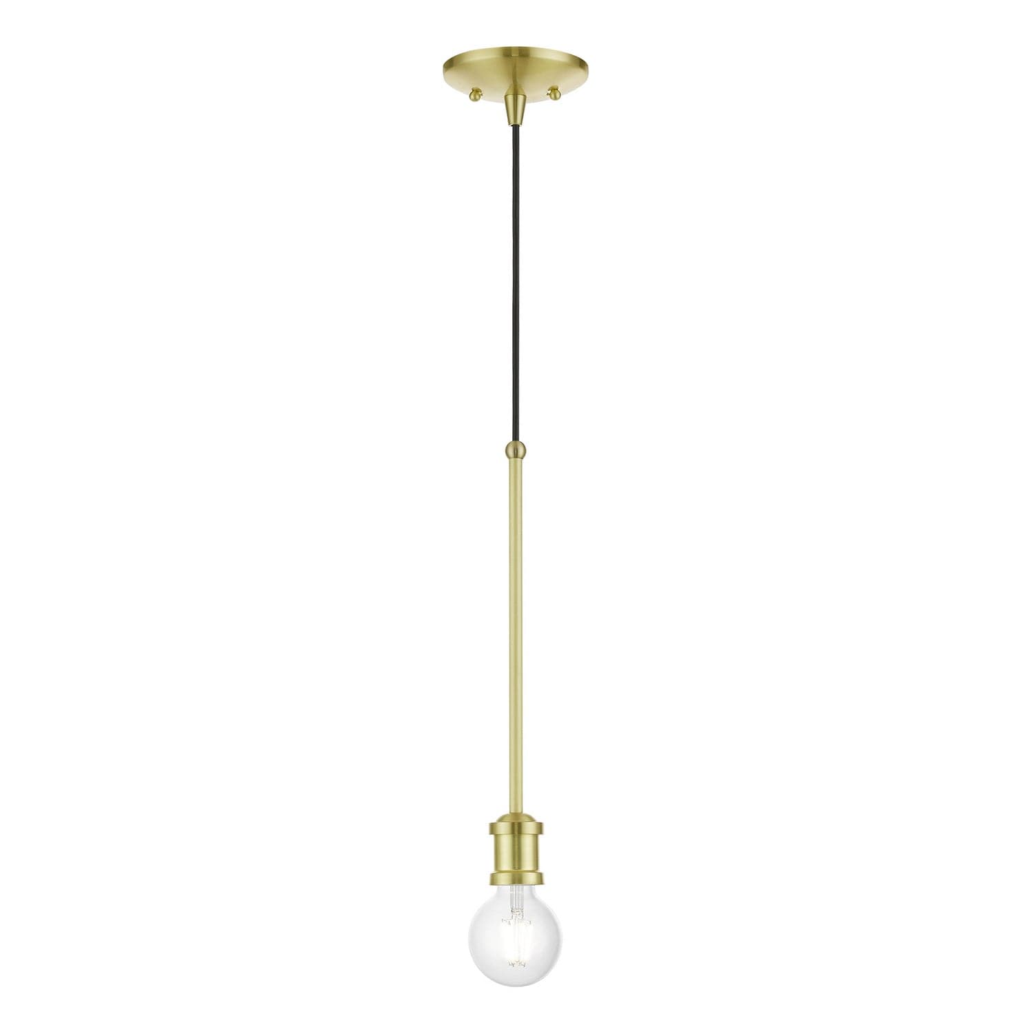 Livex Lighting - 47161-12 - One Light Pendant - Lansdale - Satin Brass