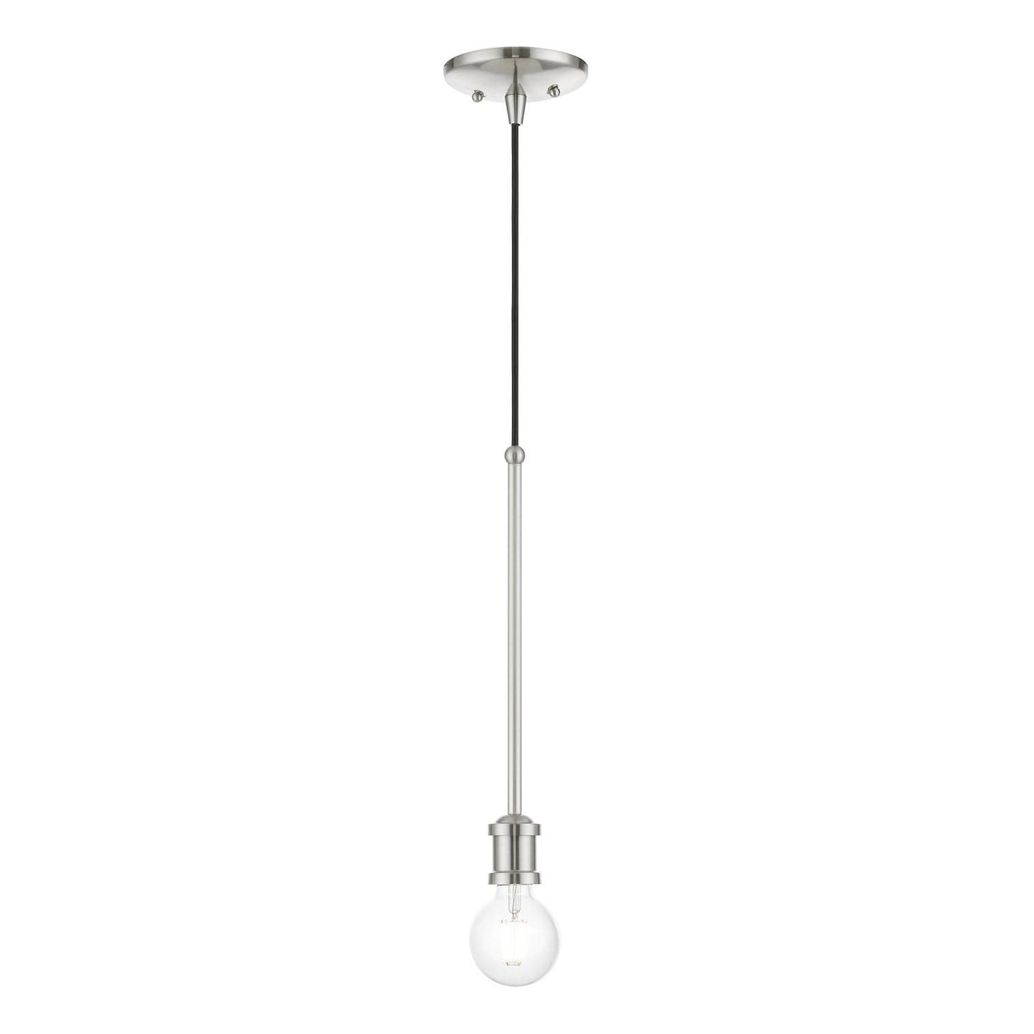 Livex Lighting - 47161-91 - One Light Pendant - Lansdale - Brushed Nickel