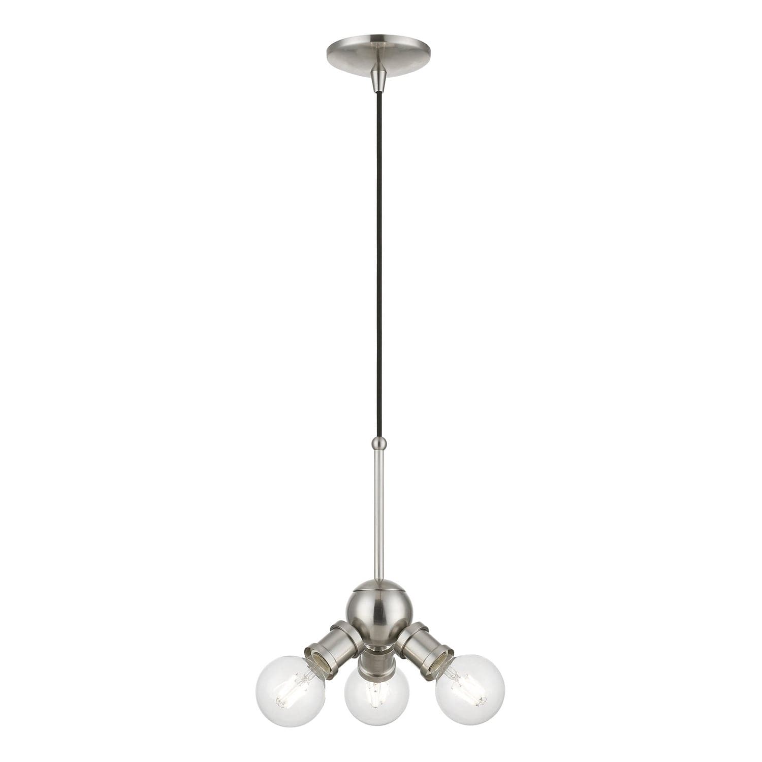 Livex Lighting - 47164-91 - Three Light Pendant - Lansdale - Brushed Nickel