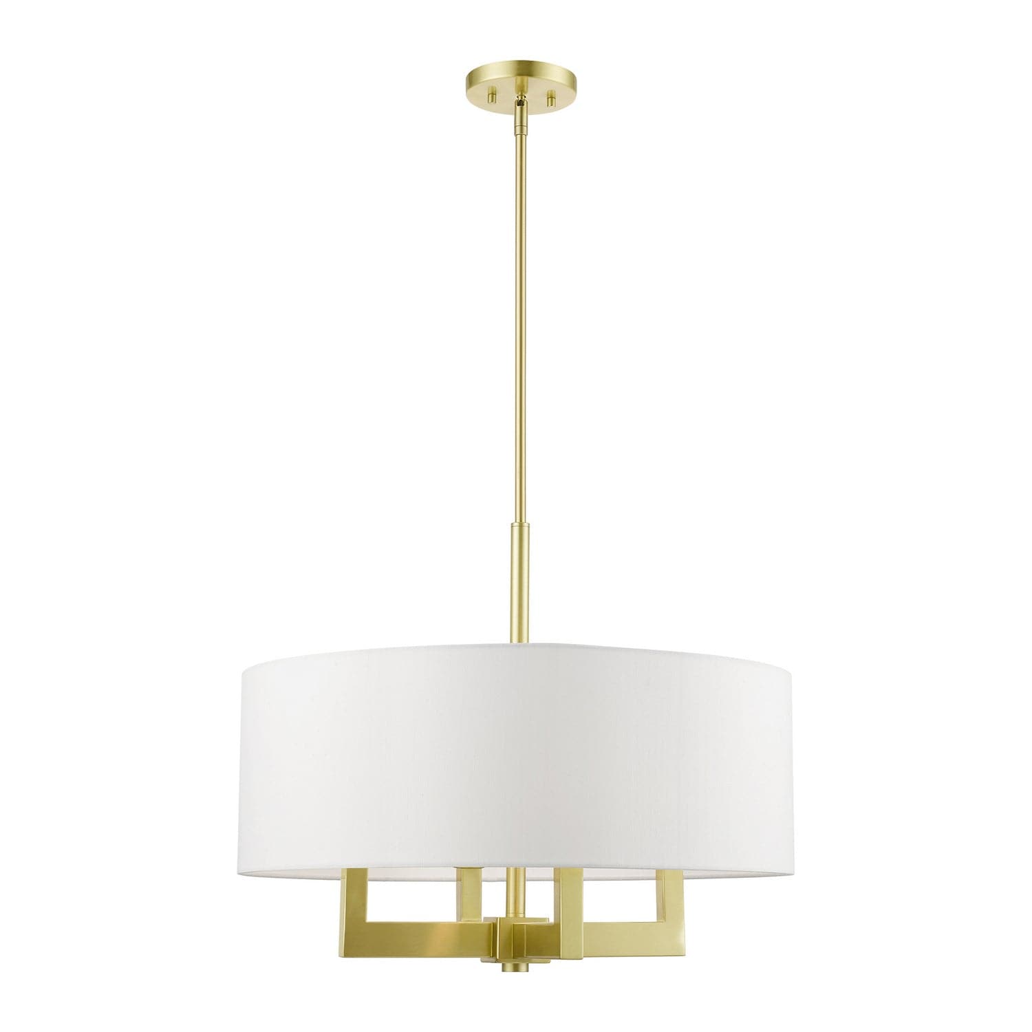 Livex Lighting - 48786-12 - Four Light Pendant Chandelier - Cresthaven - Satin Brass