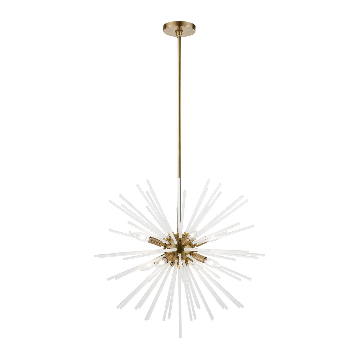 Livex Lighting - 48826-01 - Eight Light Pendant Chandelier - Uptown - Antique Brass