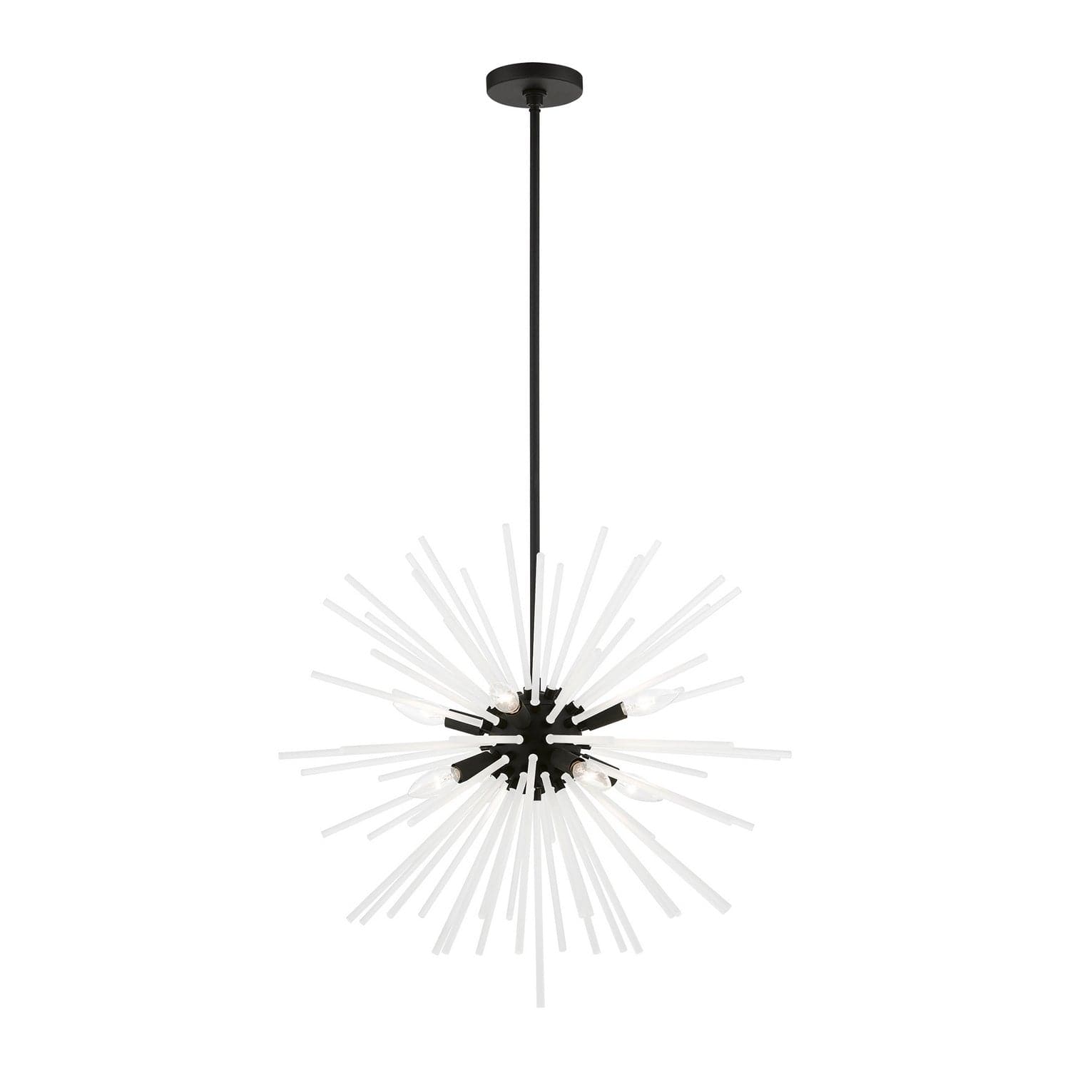 Livex Lighting - 48826-04 - Eight Light Pendant Chandelier - Uptown - Black