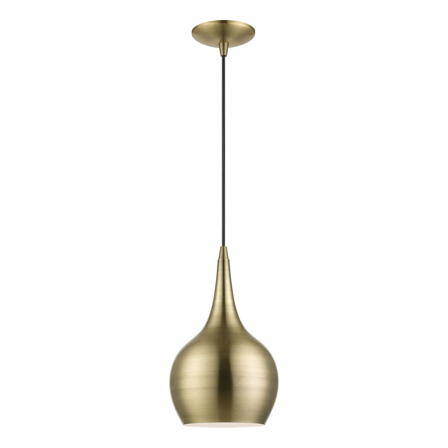 Livex Lighting - 49016-01 - One Light Mini Pendant - Andes - Antique Brass