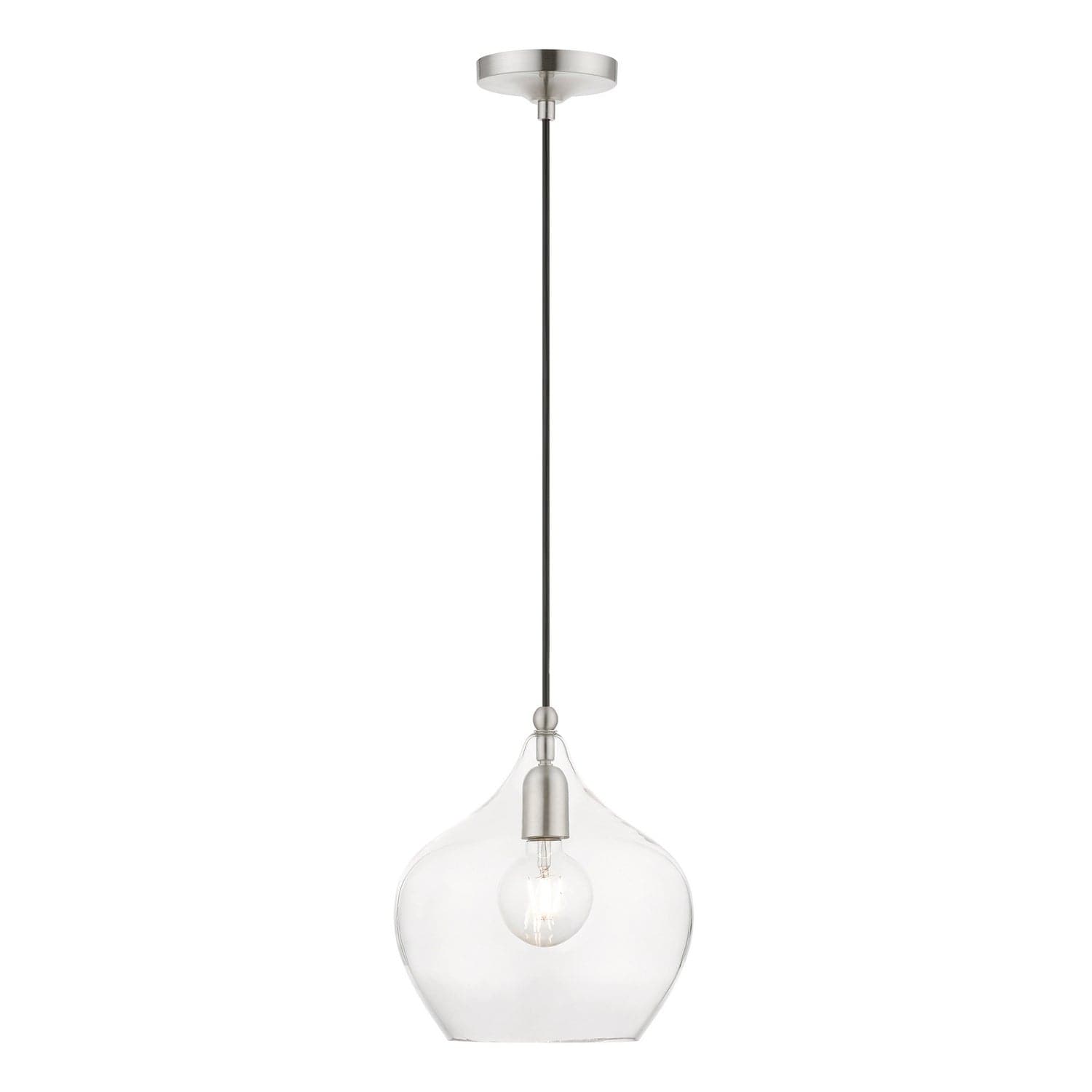 Livex Lighting - 49093-91 - One Light Pendant - Aldrich - Brushed Nickel