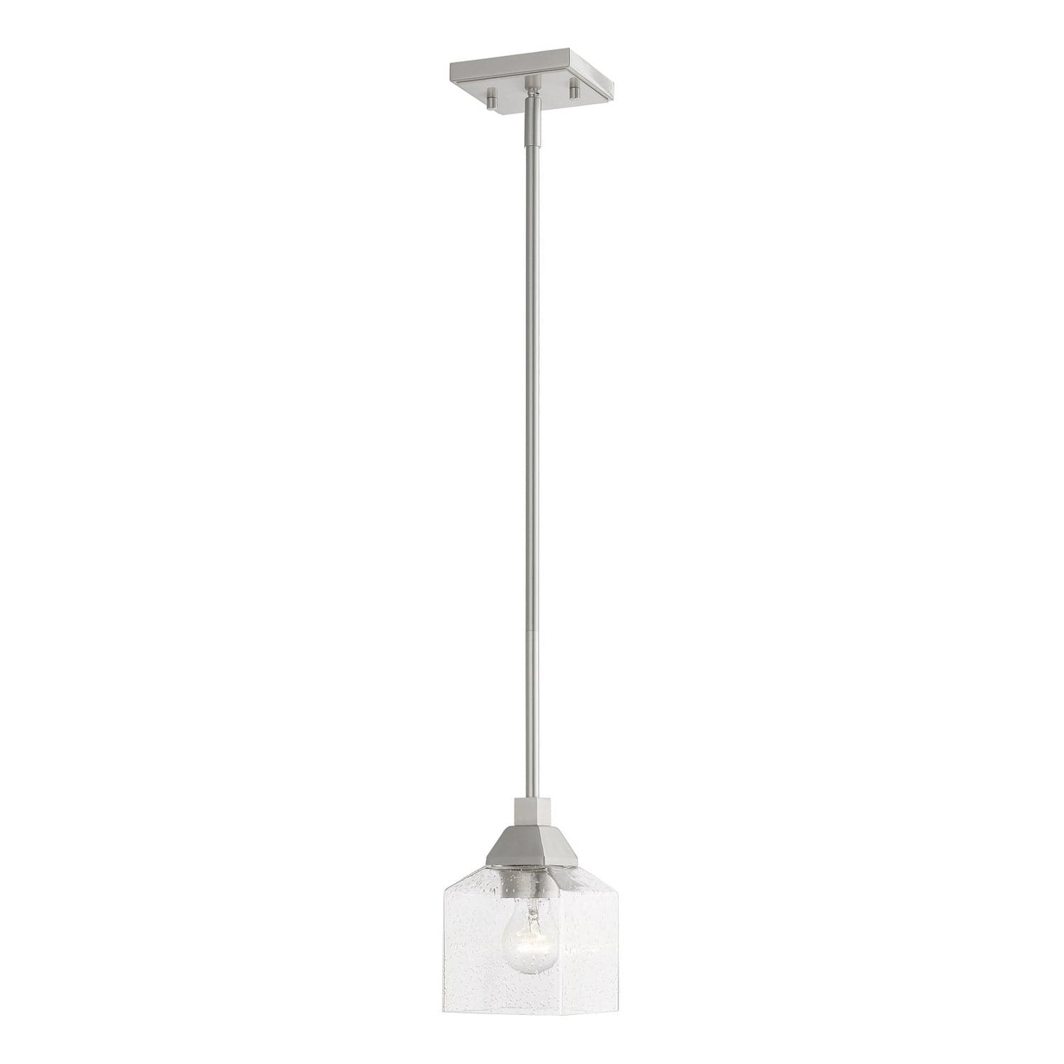 Livex Lighting - 49761-91 - One Light Mini Pendant - Aragon - Brushed Nickel