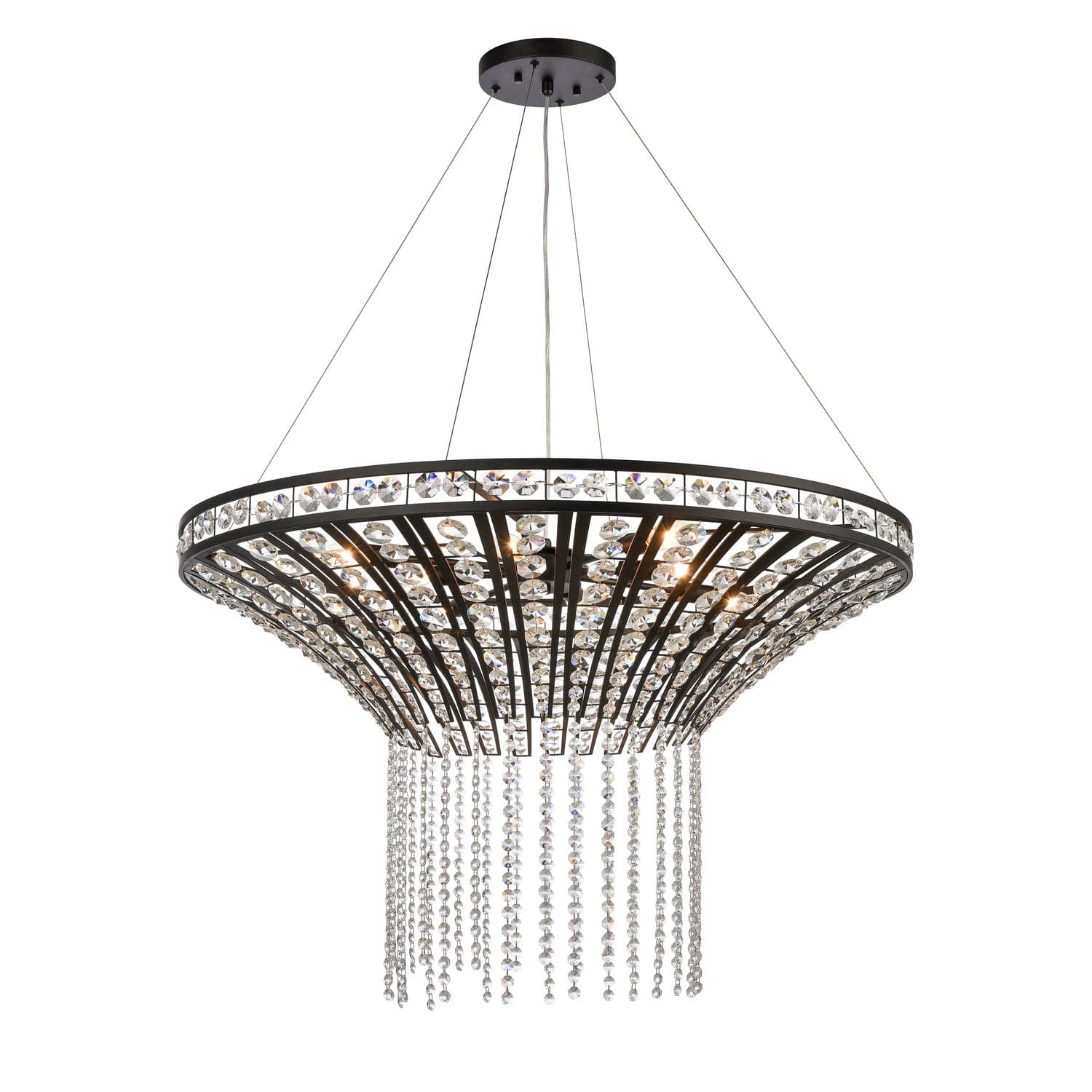 ELK Home - 82239/8 - Eight Light Chandelier - Fantania - Matte Black