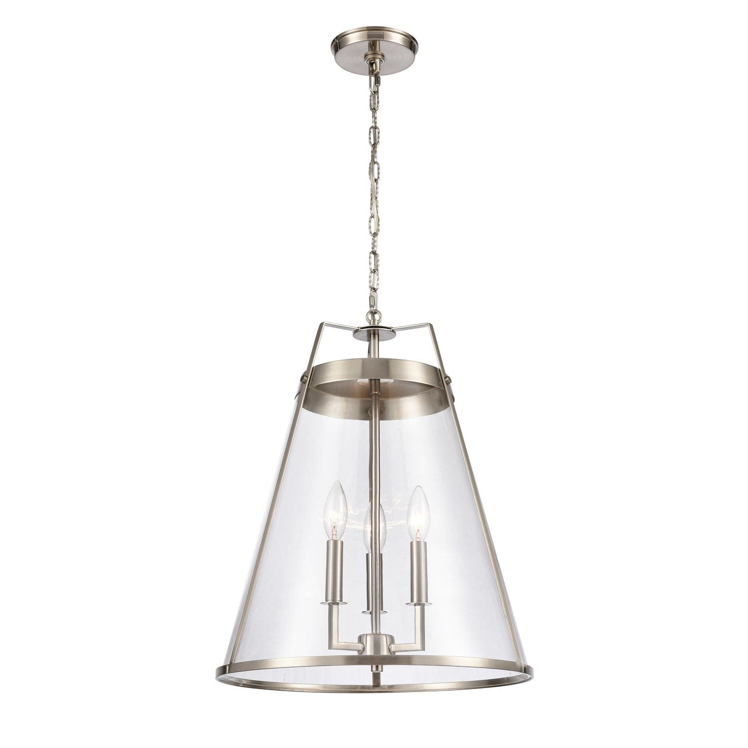 ELK Home - 82265/3 - Three Light Pendant - Judy - Satin Nickel