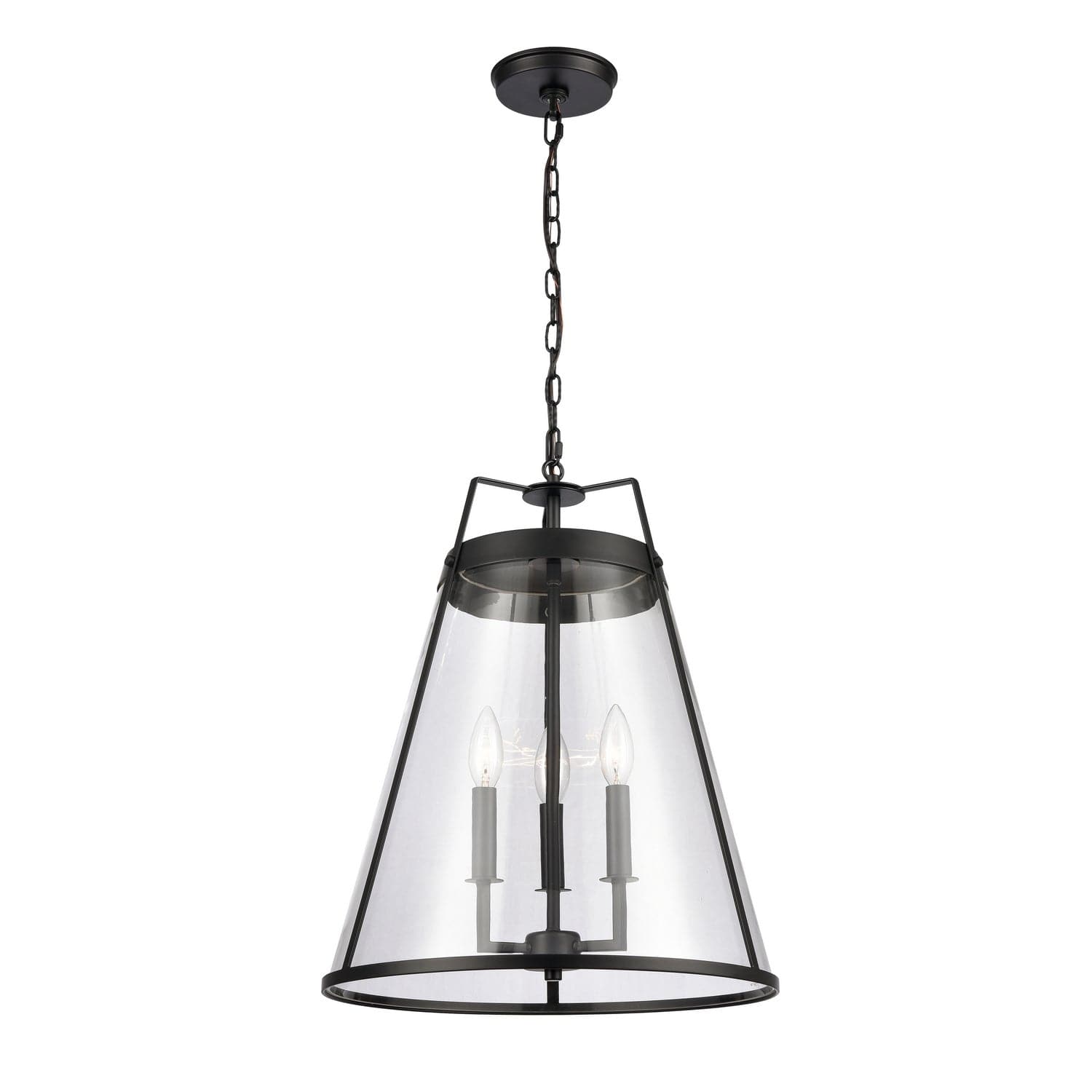 ELK Home - 82275/3 - Three Light Pendant - Judy - Matte Black