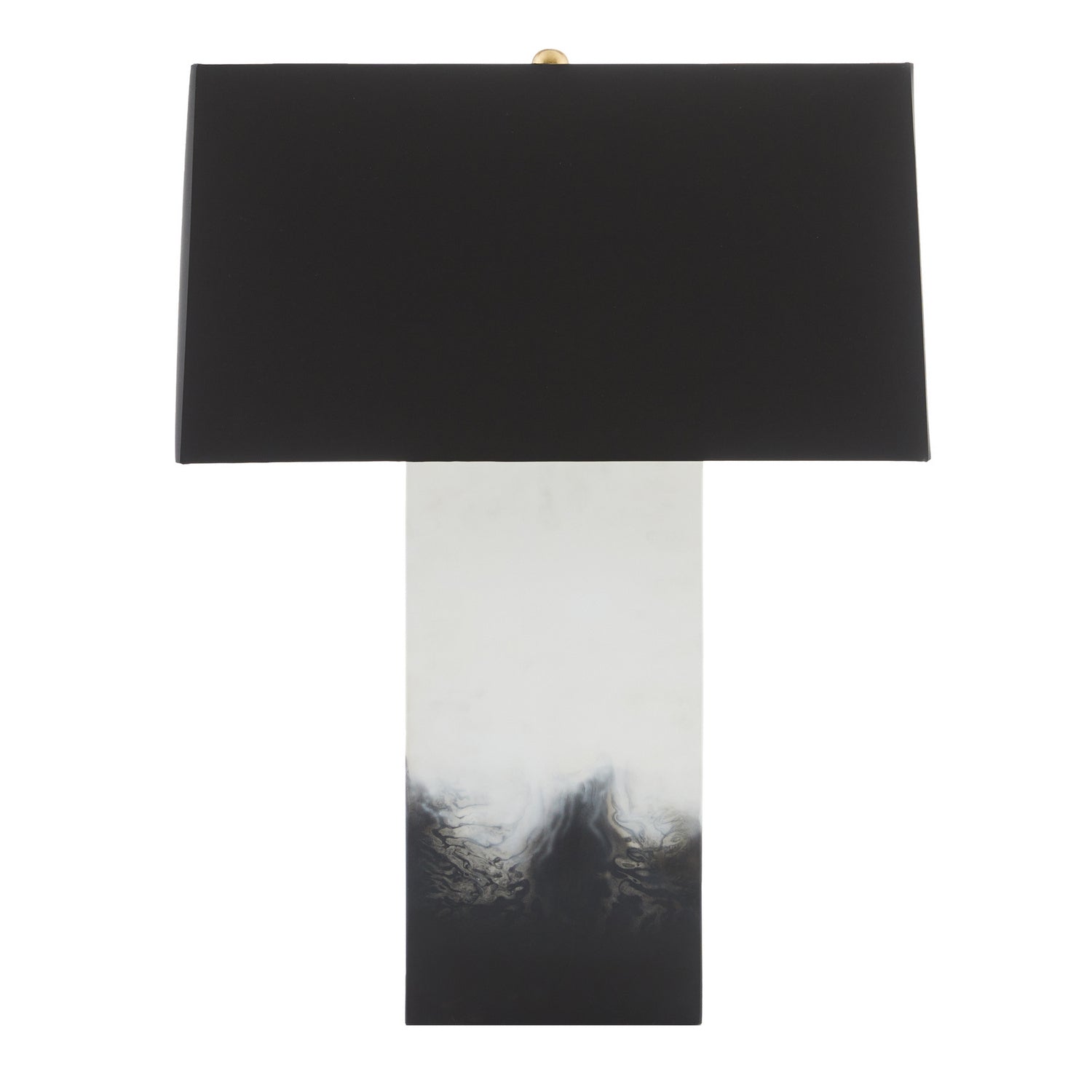 One Light Table Lamp from the Shelby collection in Black & White finish