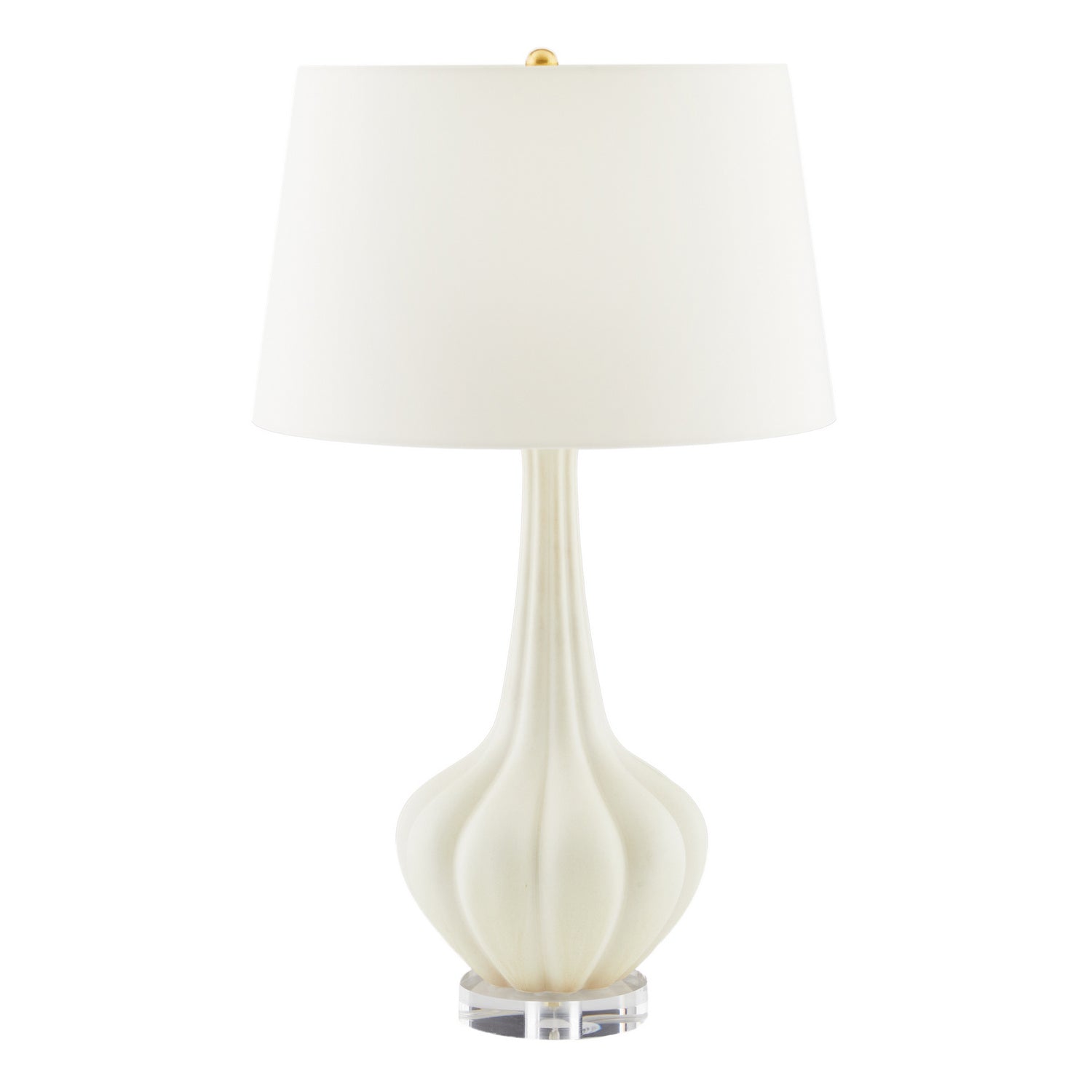 One Light Table Lamp from the Pali collection in Matte Ivory finish