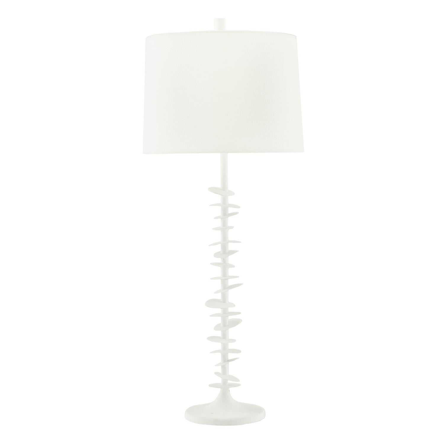 One Light Table Lamp from the Penny collection in White Gesso finish