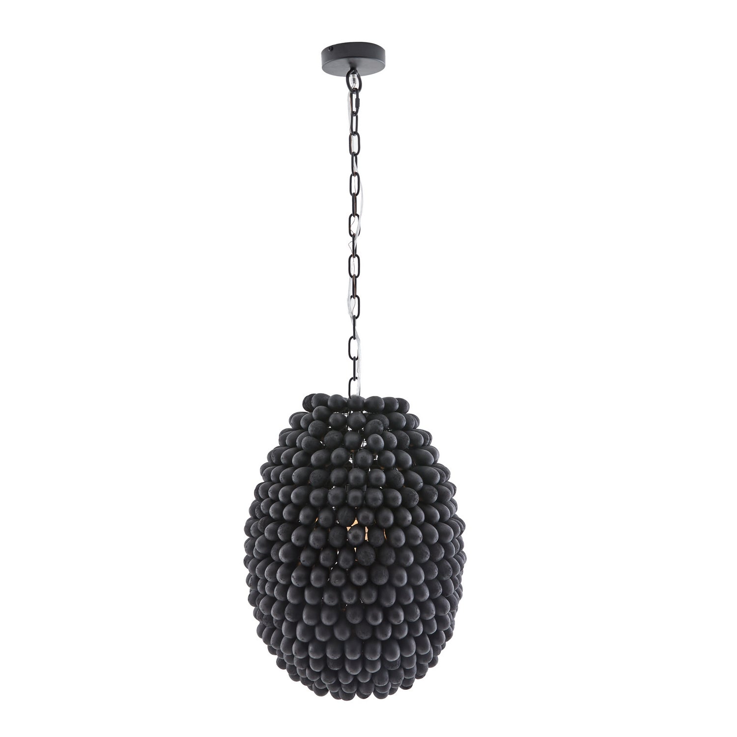 One Light Pendant from the Raven collection in Black Stained finish